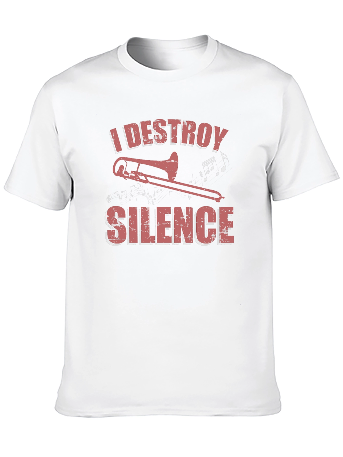 I Destroy Silence Trombone Graphic Tee
