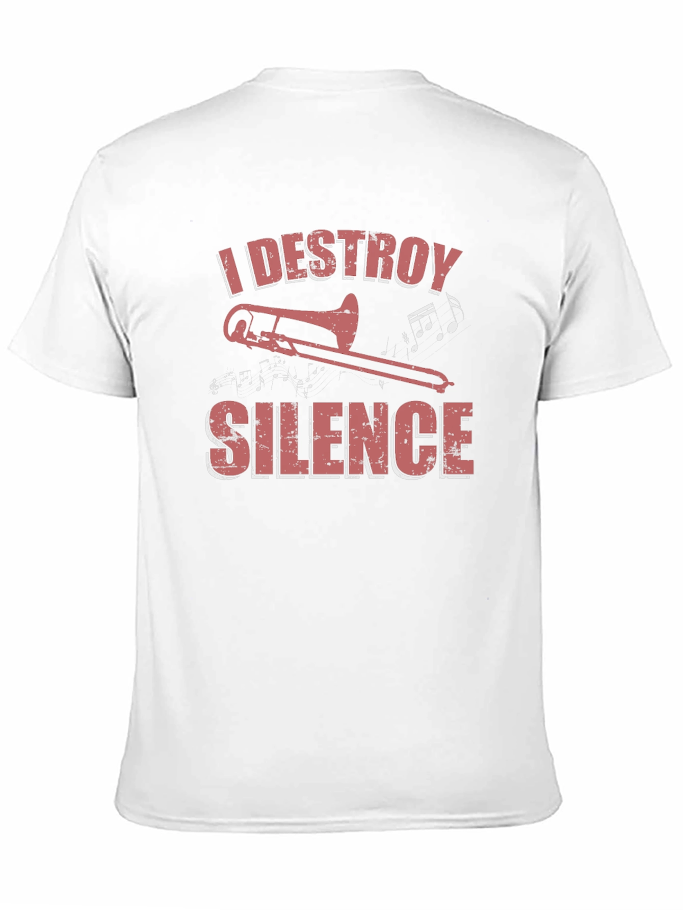 I Destroy Silence Trombone Graphic Tee