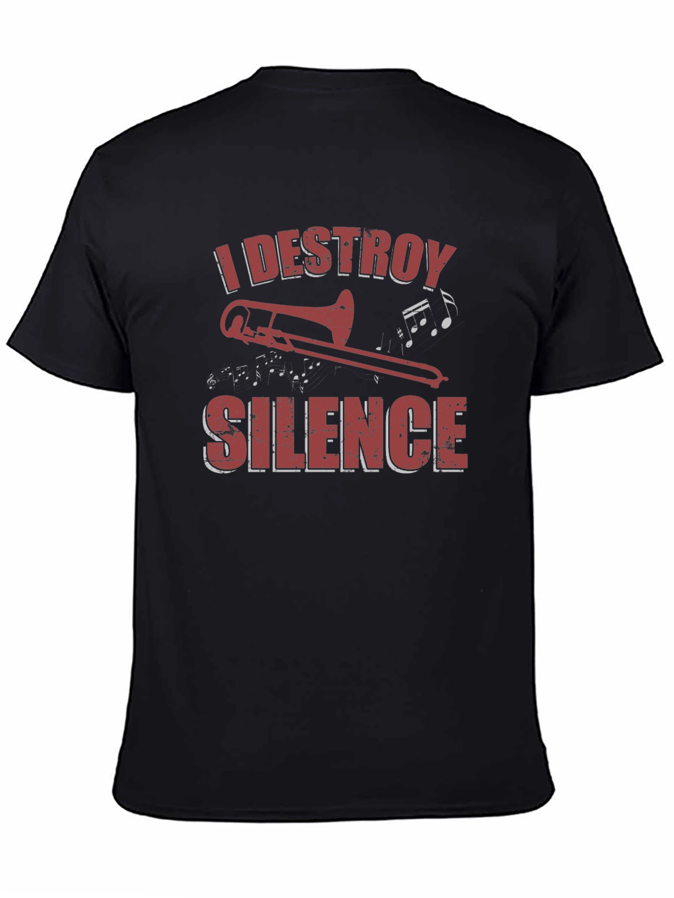 I Destroy Silence Trombone Graphic Tee