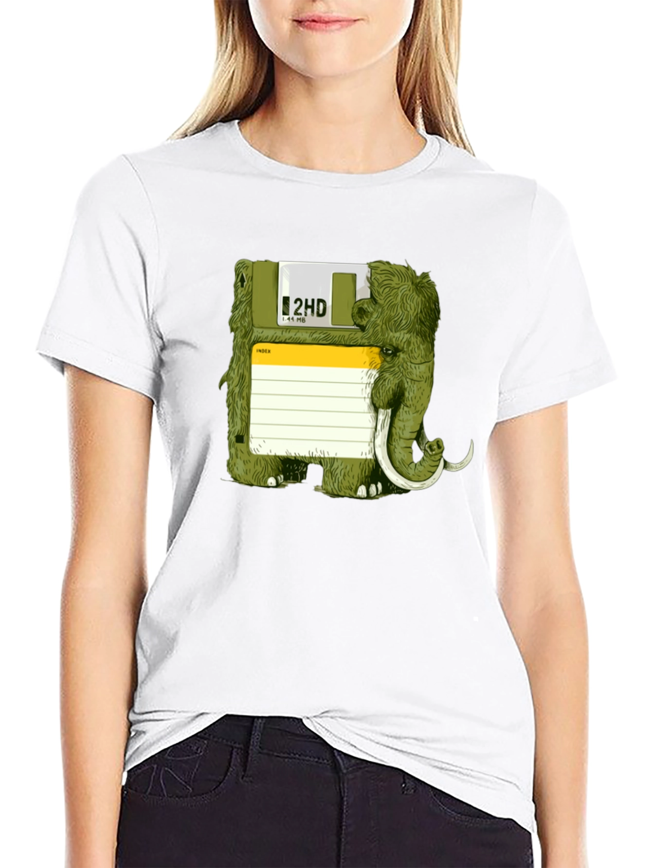 Floppy Disk Mammoth Graphic Tee