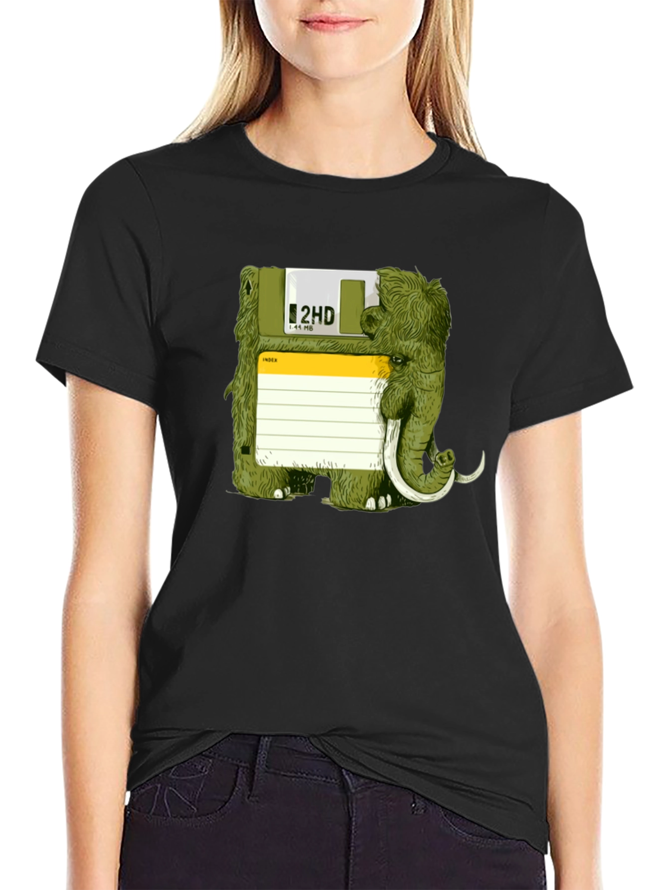 Floppy Disk Mammoth Graphic Tee