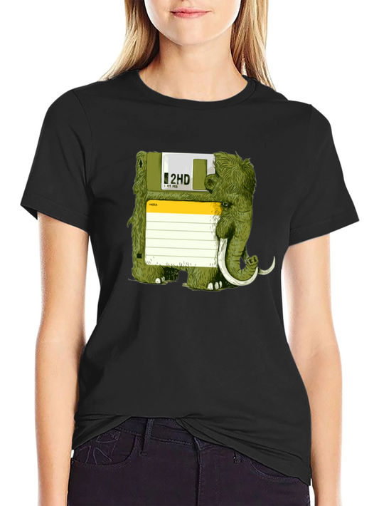 Floppy Disk Mammoth Graphic Tee
