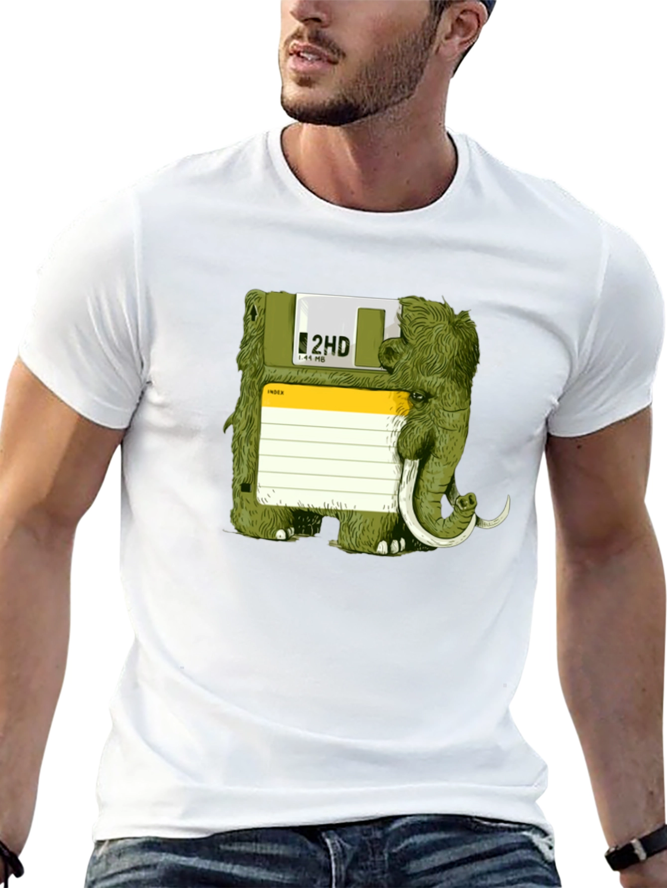 Floppy Disk Mammoth Graphic Tee
