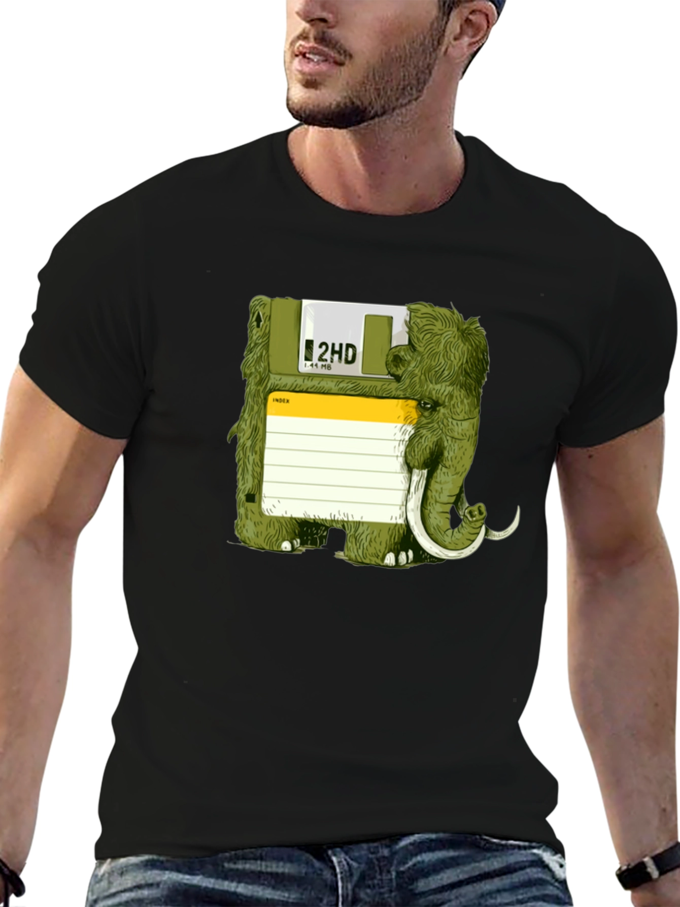 Floppy Disk Mammoth Graphic Tee