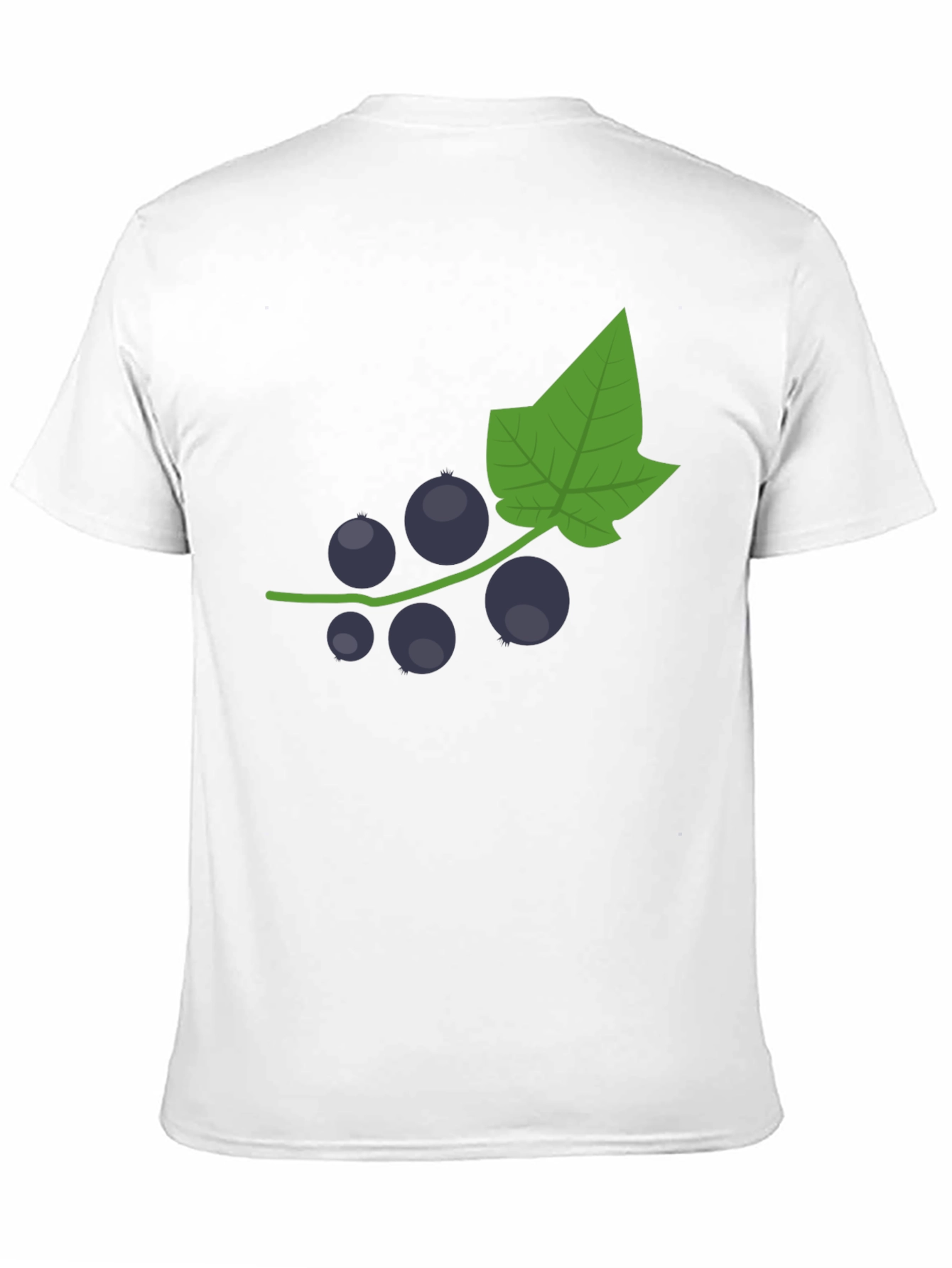 Black T-Shirt with Currant Graphic