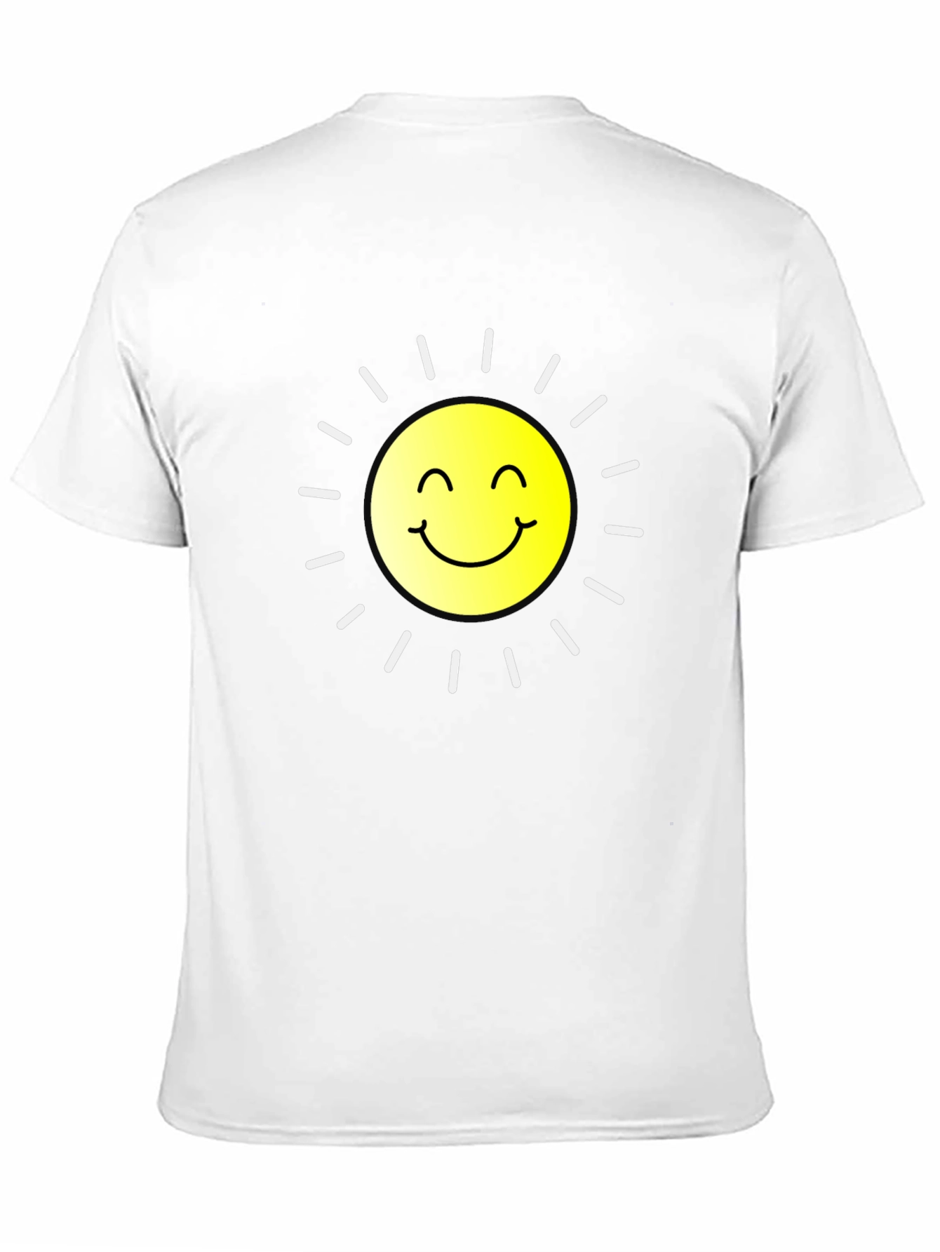 Smiling Sun Graphic Black T-Shirt