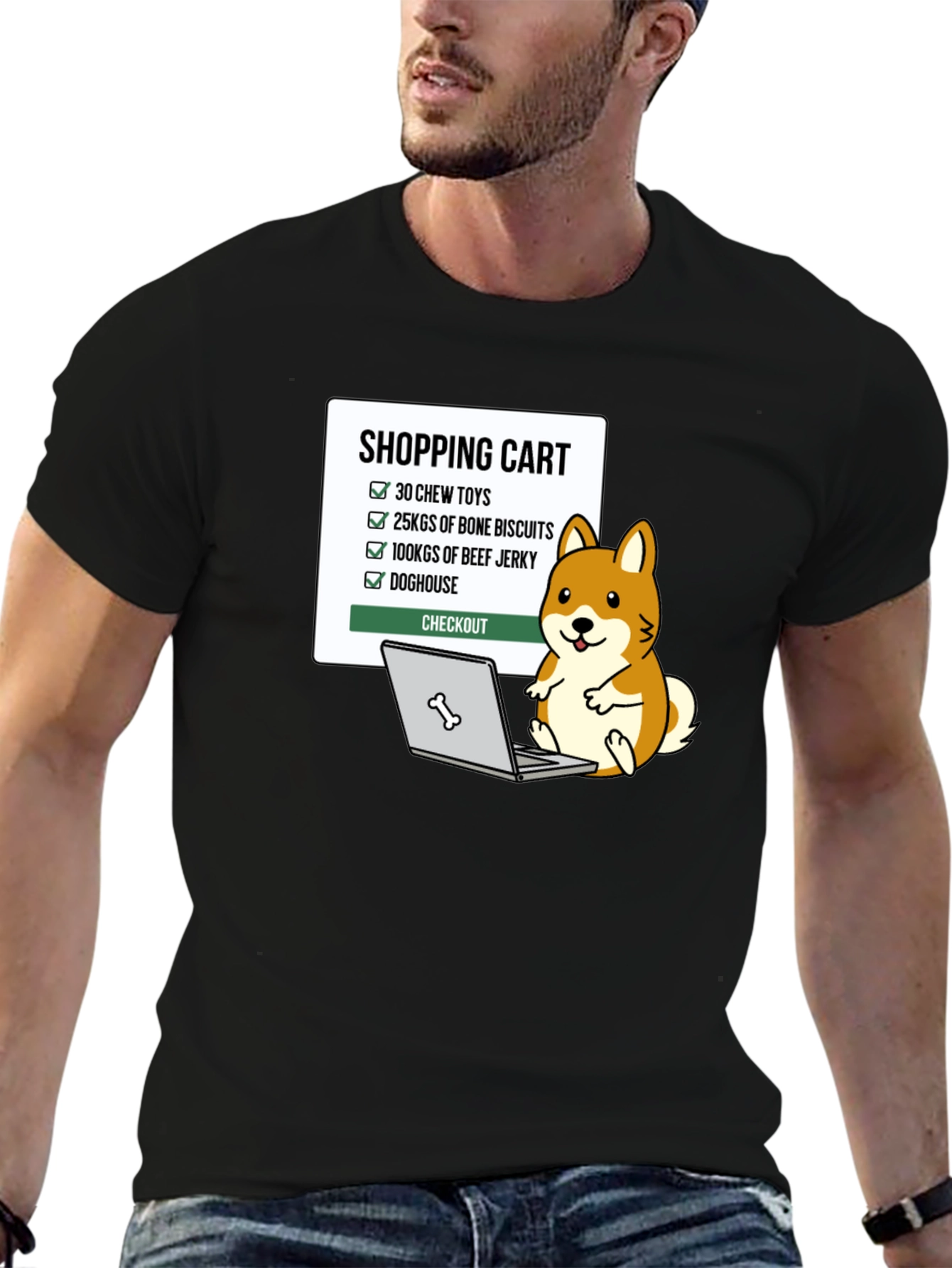 Dog Lover Shopping Cart T-Shirt