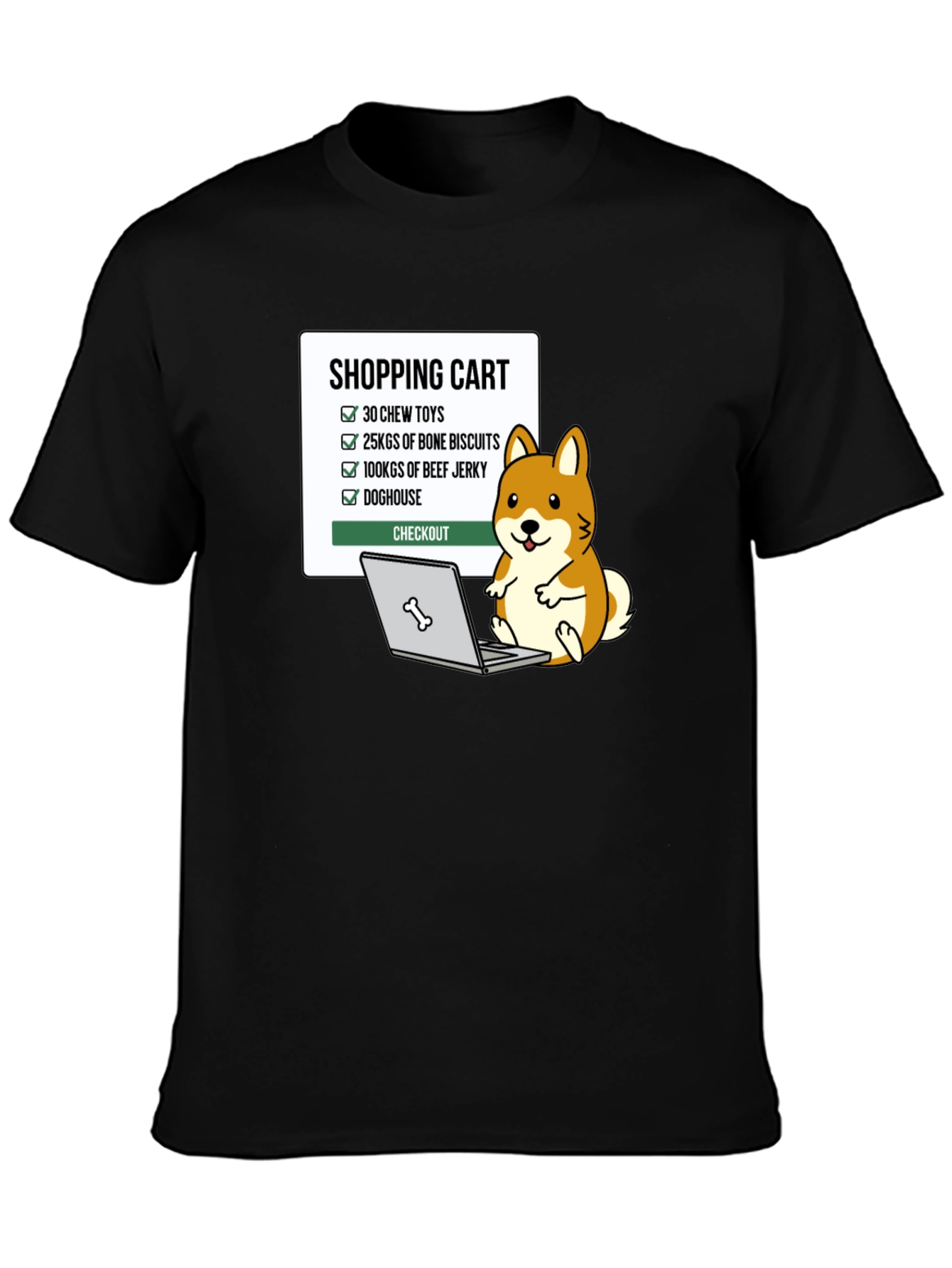 Dog Lover Shopping Cart T-Shirt