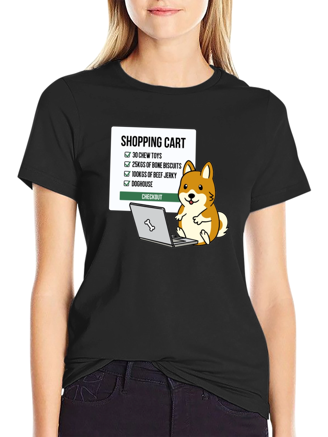 Dog Lover Shopping Cart T-Shirt