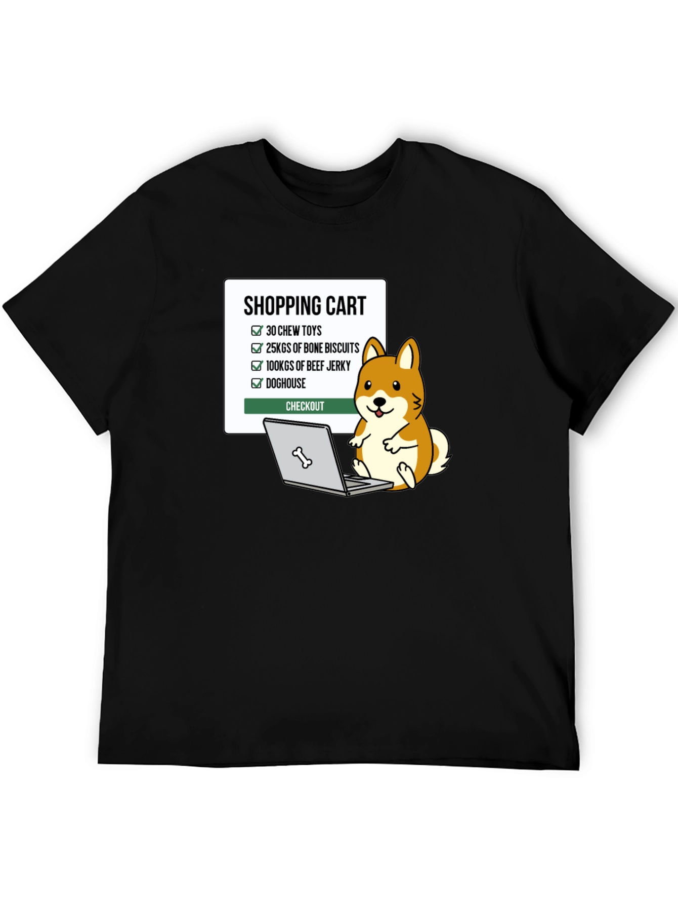 Dog Lover Shopping Cart T-Shirt