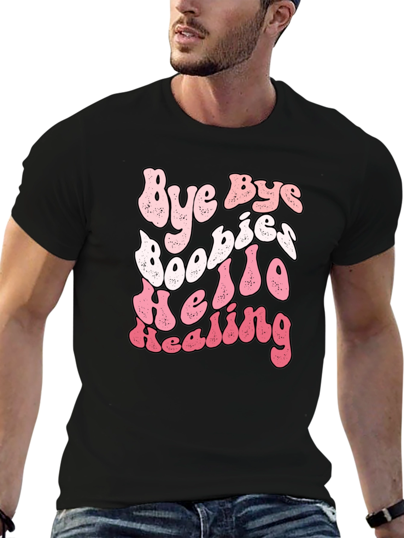 Bye Bye Boobies Hello Healing Breast Cancer T-Shirt