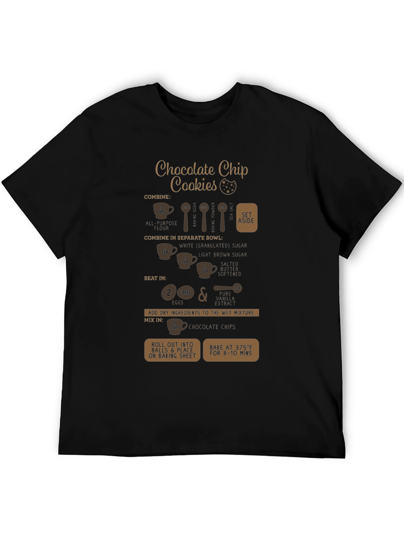 Chocolate Chip Cookie Recipe T-Shirt