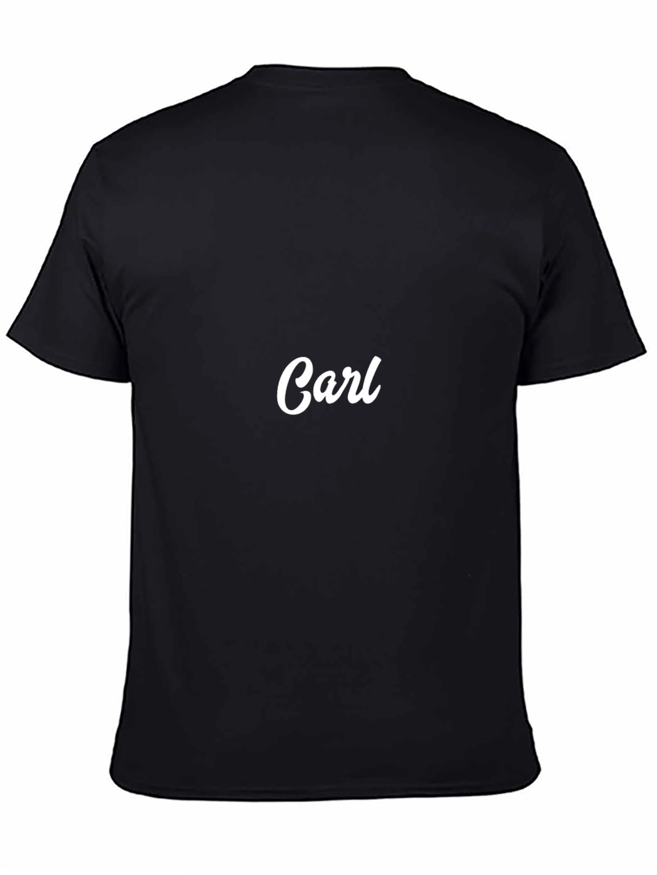 Personalized Carl Black T-Shirt - Casual Comfort