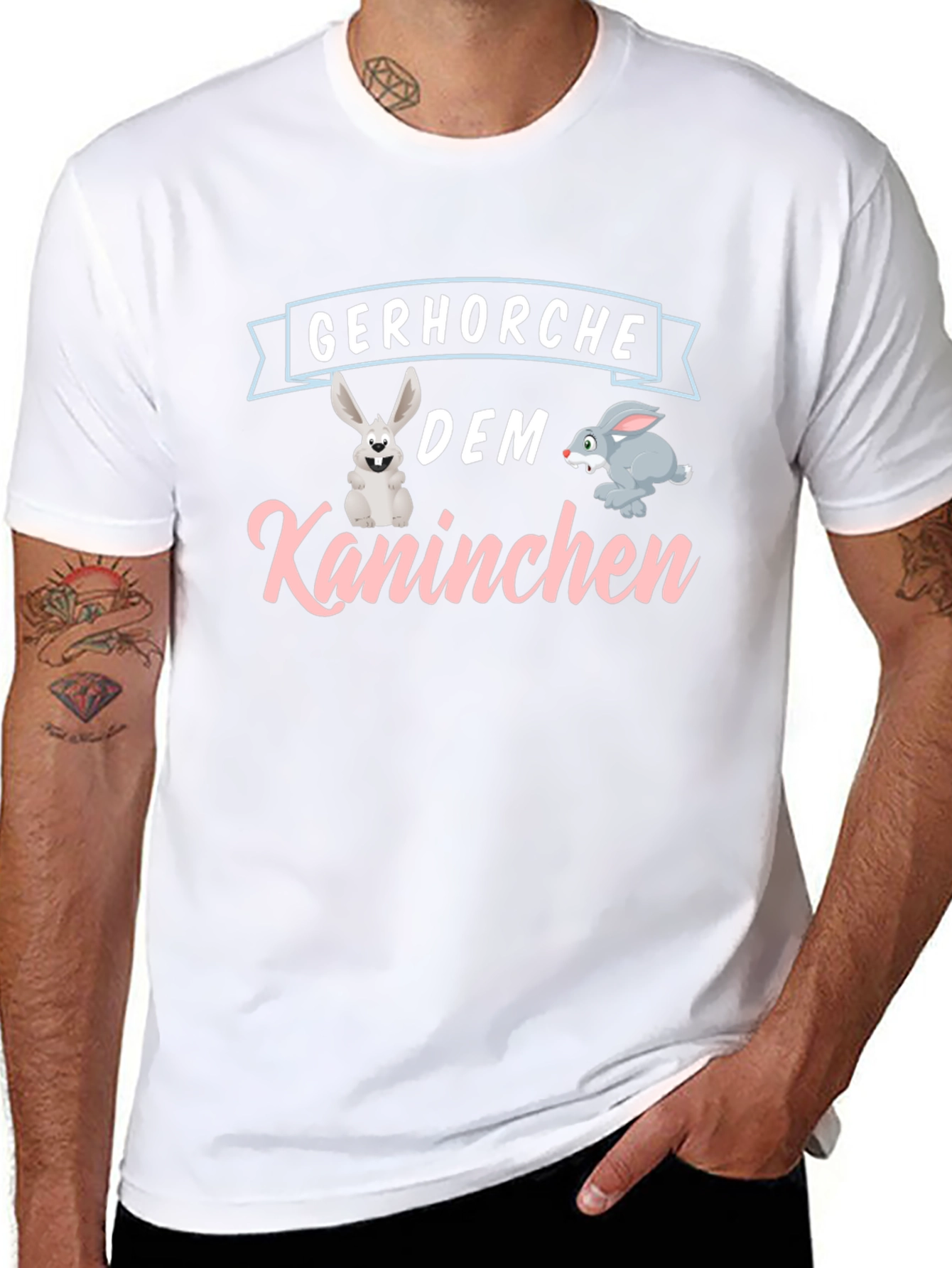 Gerhorche Dem Kaninchen Easter Bunny Graphic T-Shirt