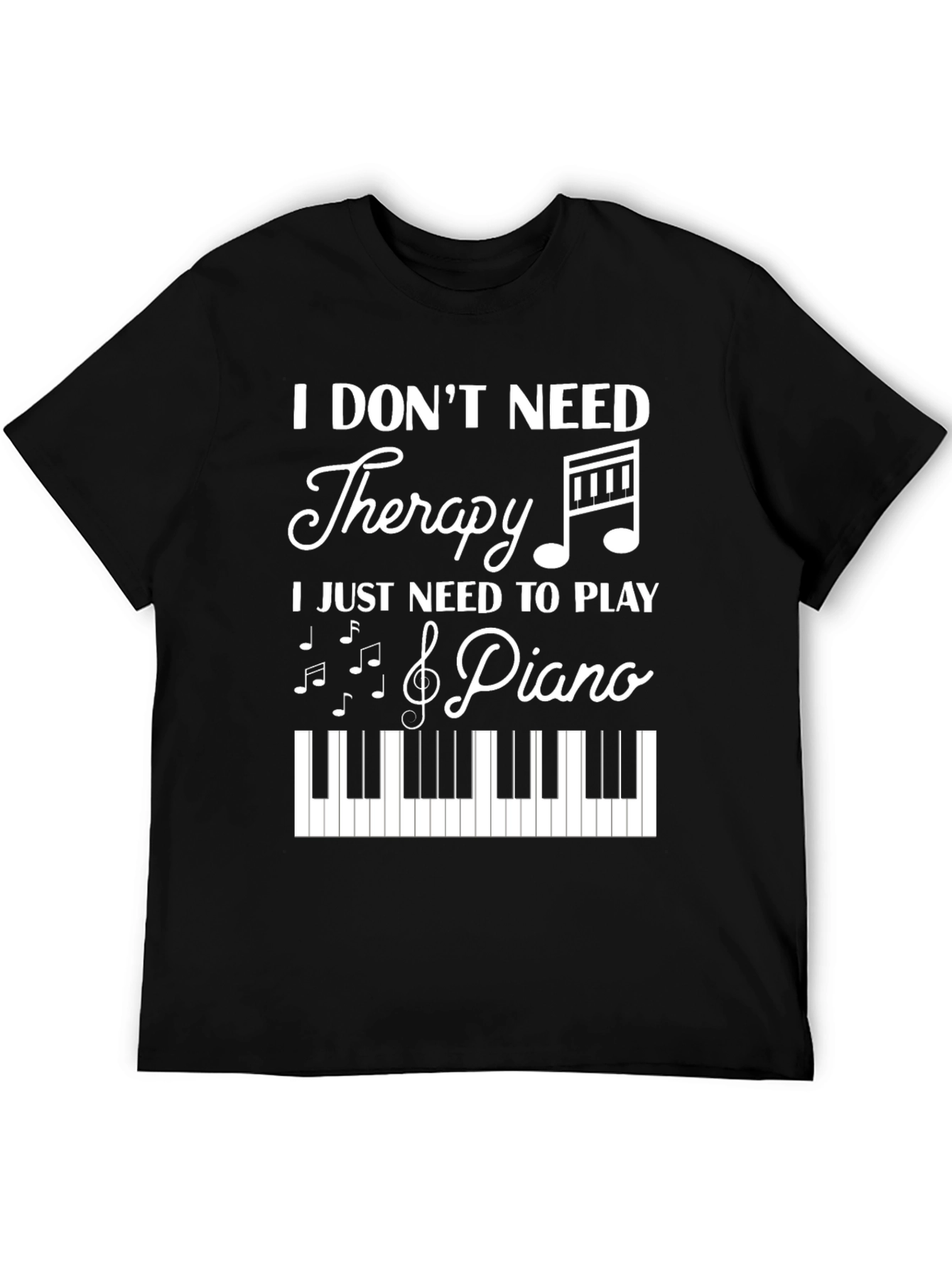 Piano Therapy T-Shirt - Music Lovers Tee