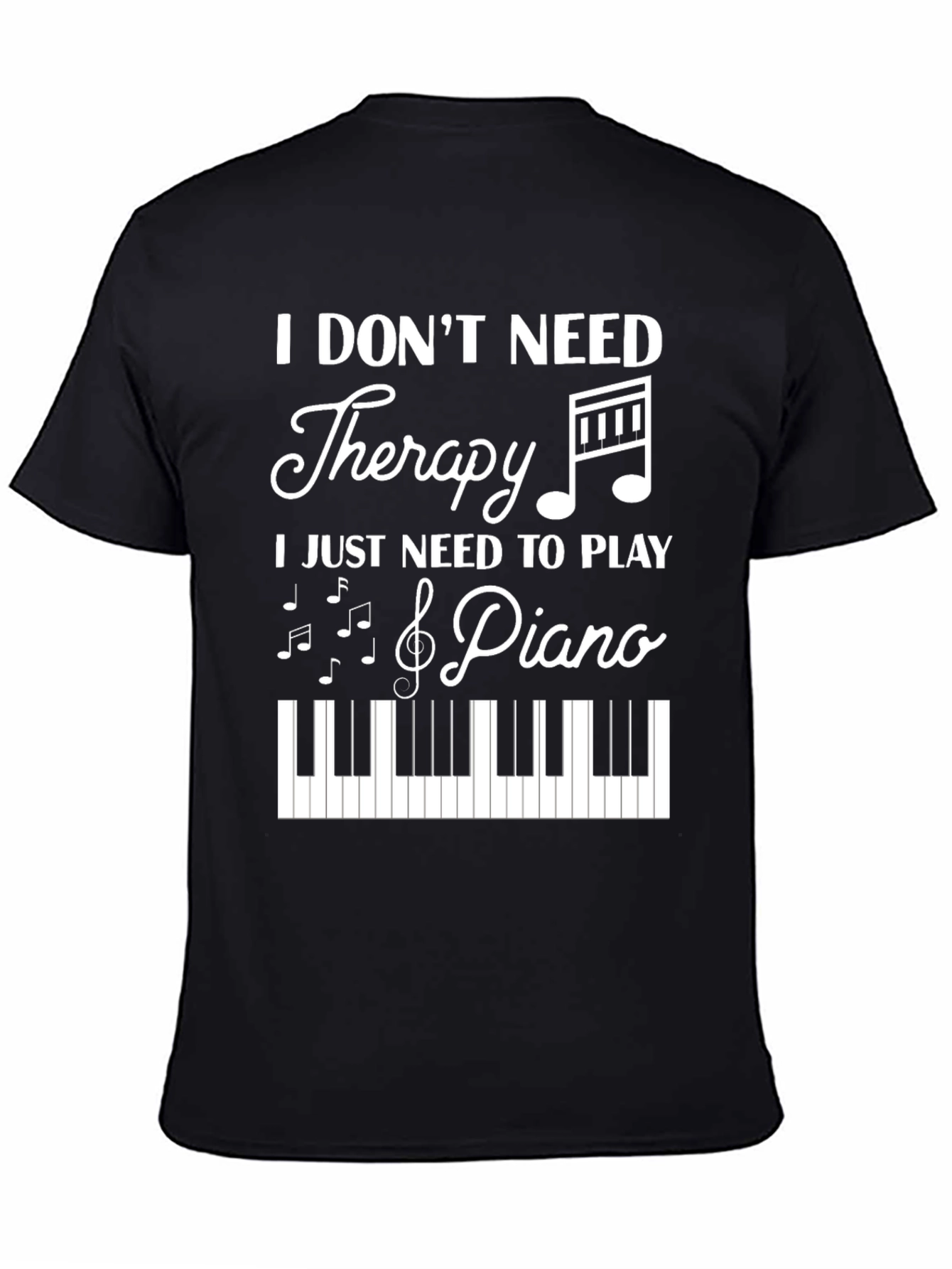 Piano Therapy T-Shirt - Music Lovers Tee