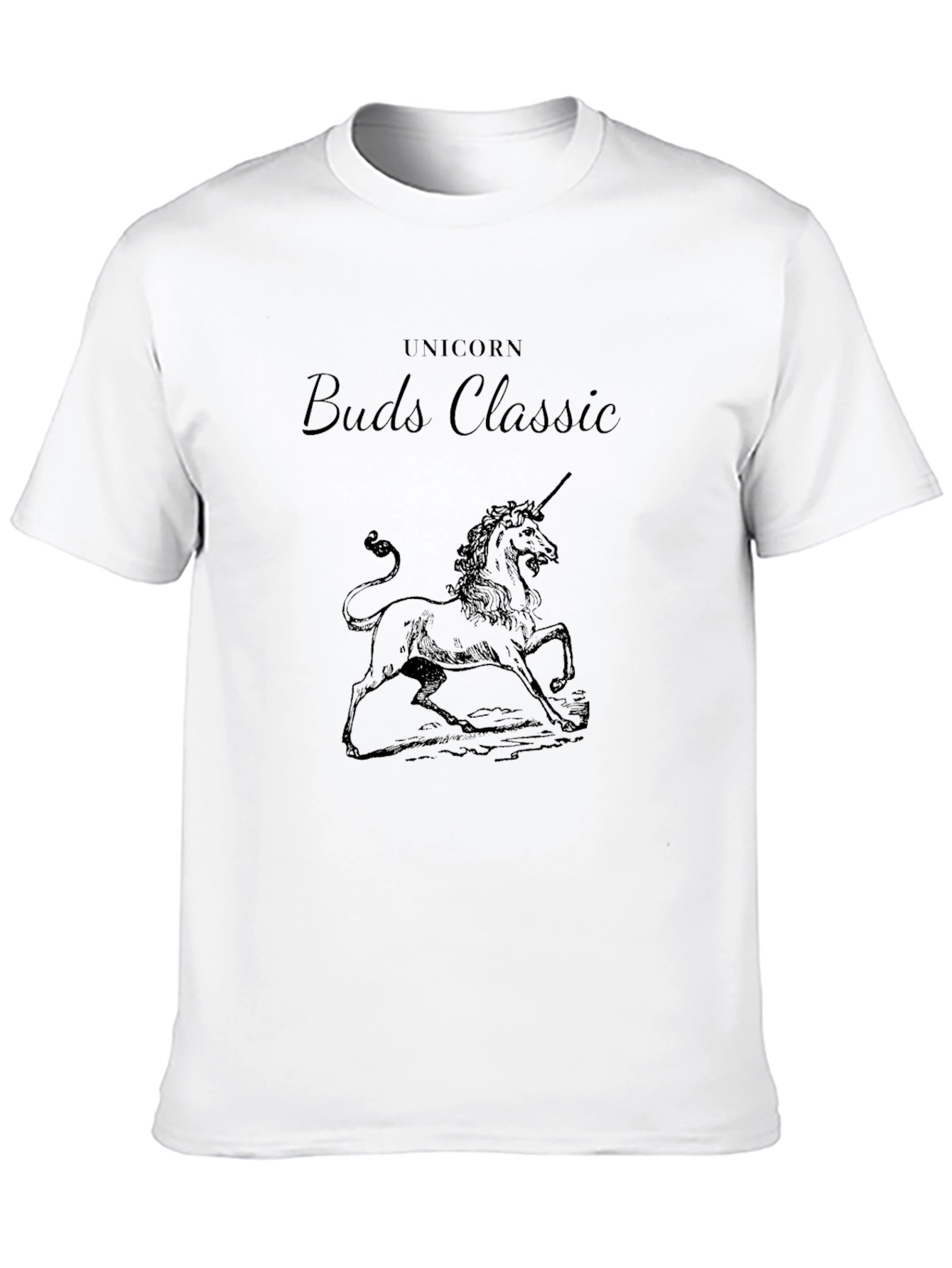 Unicorn Buds Classic Black T-Shirt