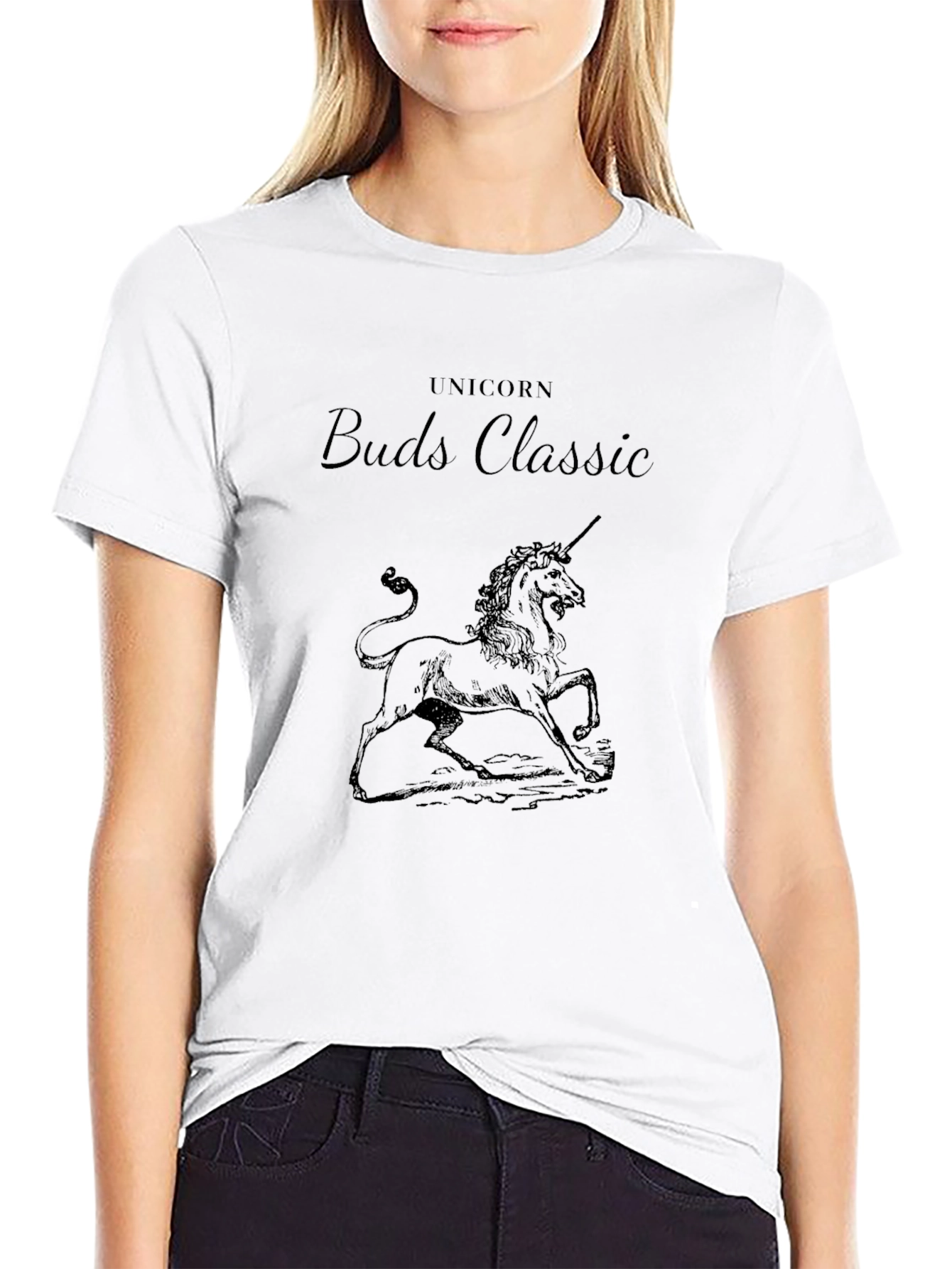Unicorn Buds Classic Black T-Shirt