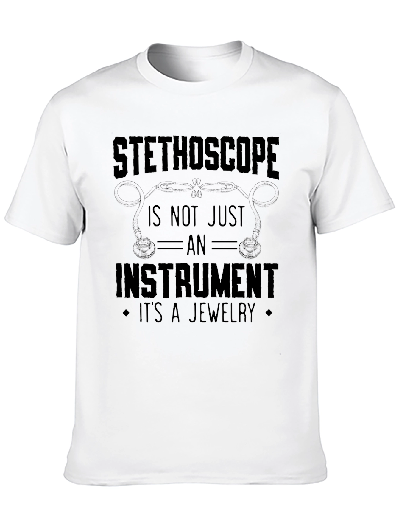 Stethoscope Jewelry T-Shirt - Medical Instrument Tee