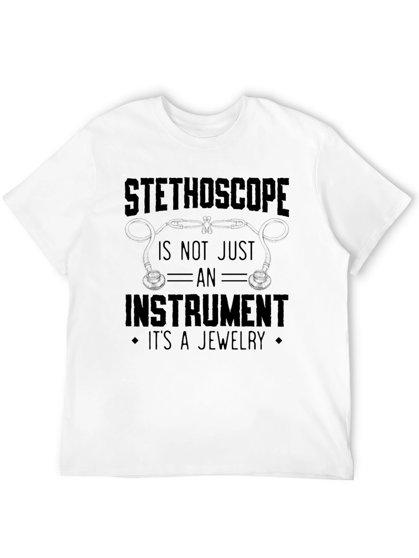 Stethoscope Jewelry T-Shirt - Medical Instrument Tee