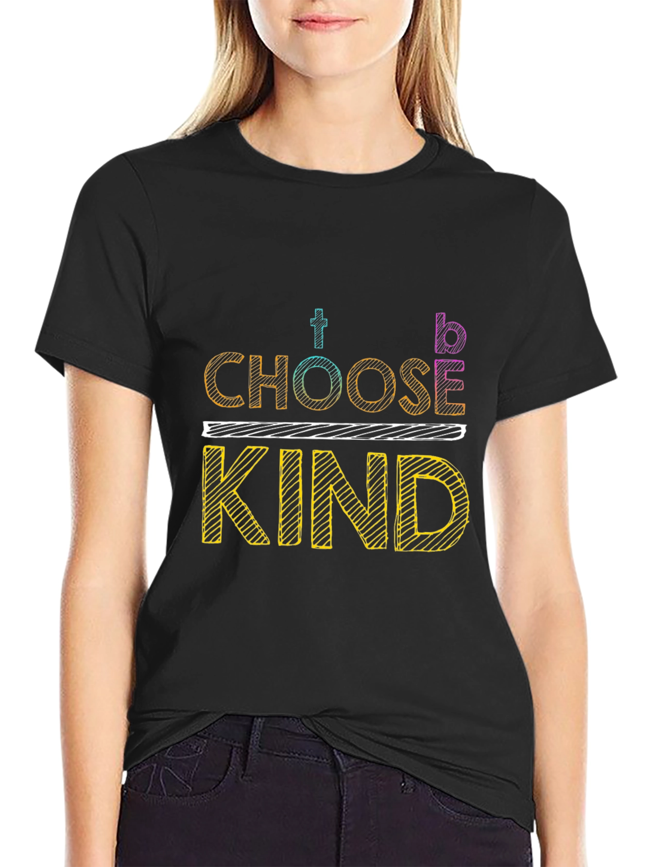 Choose Kind Graphic T-Shirt - Inspirational Design