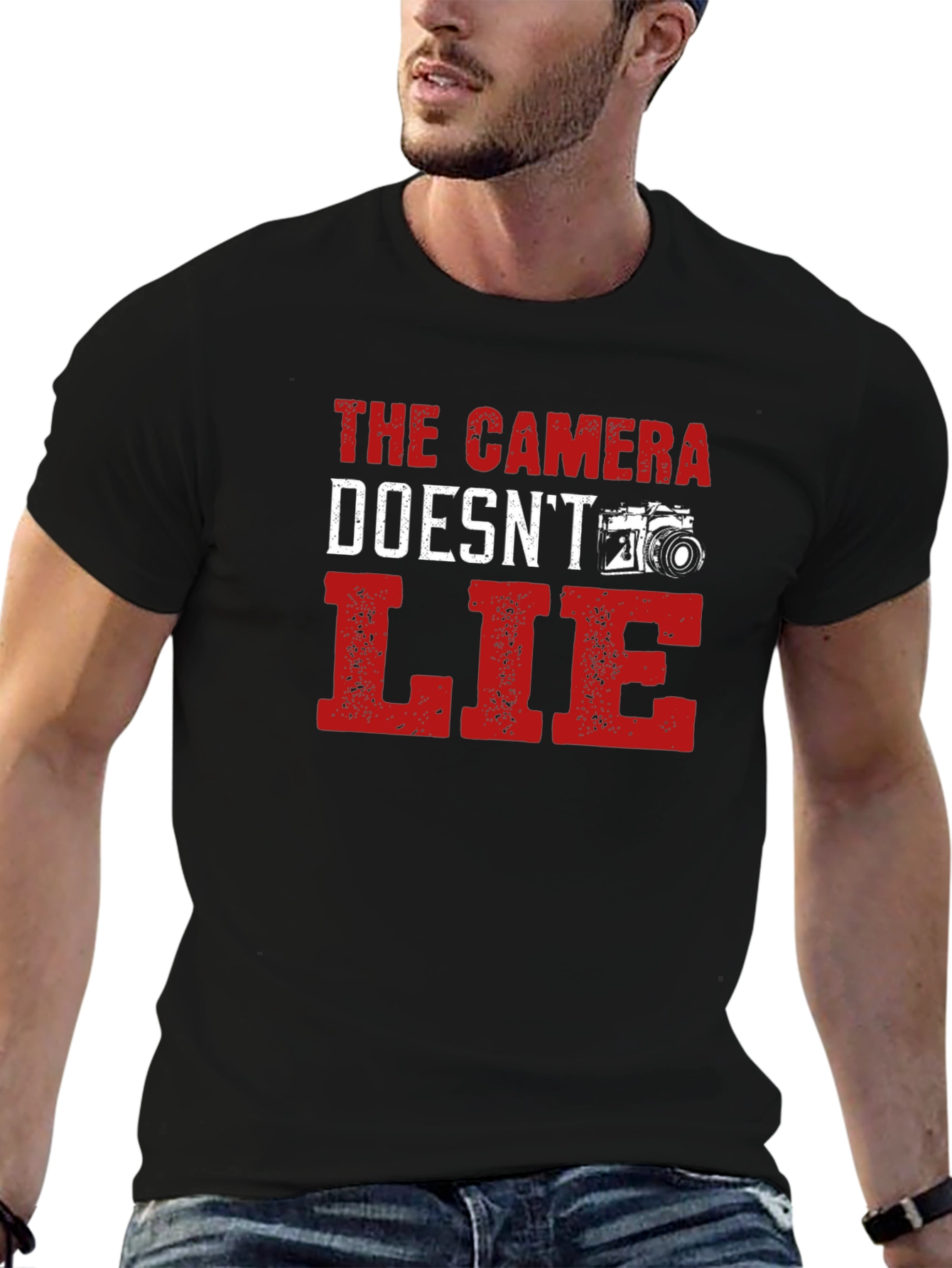 Camera Doesnt Lie Black T-Shirt