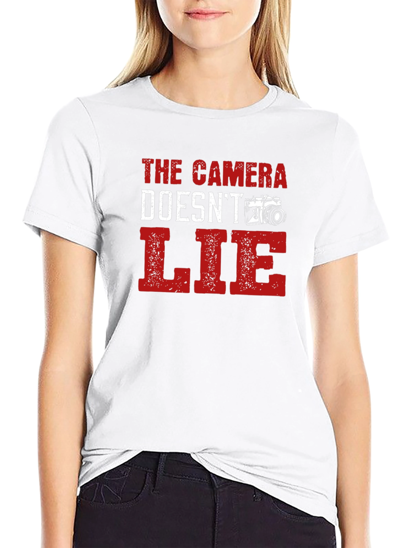 Camera Doesnt Lie Black T-Shirt