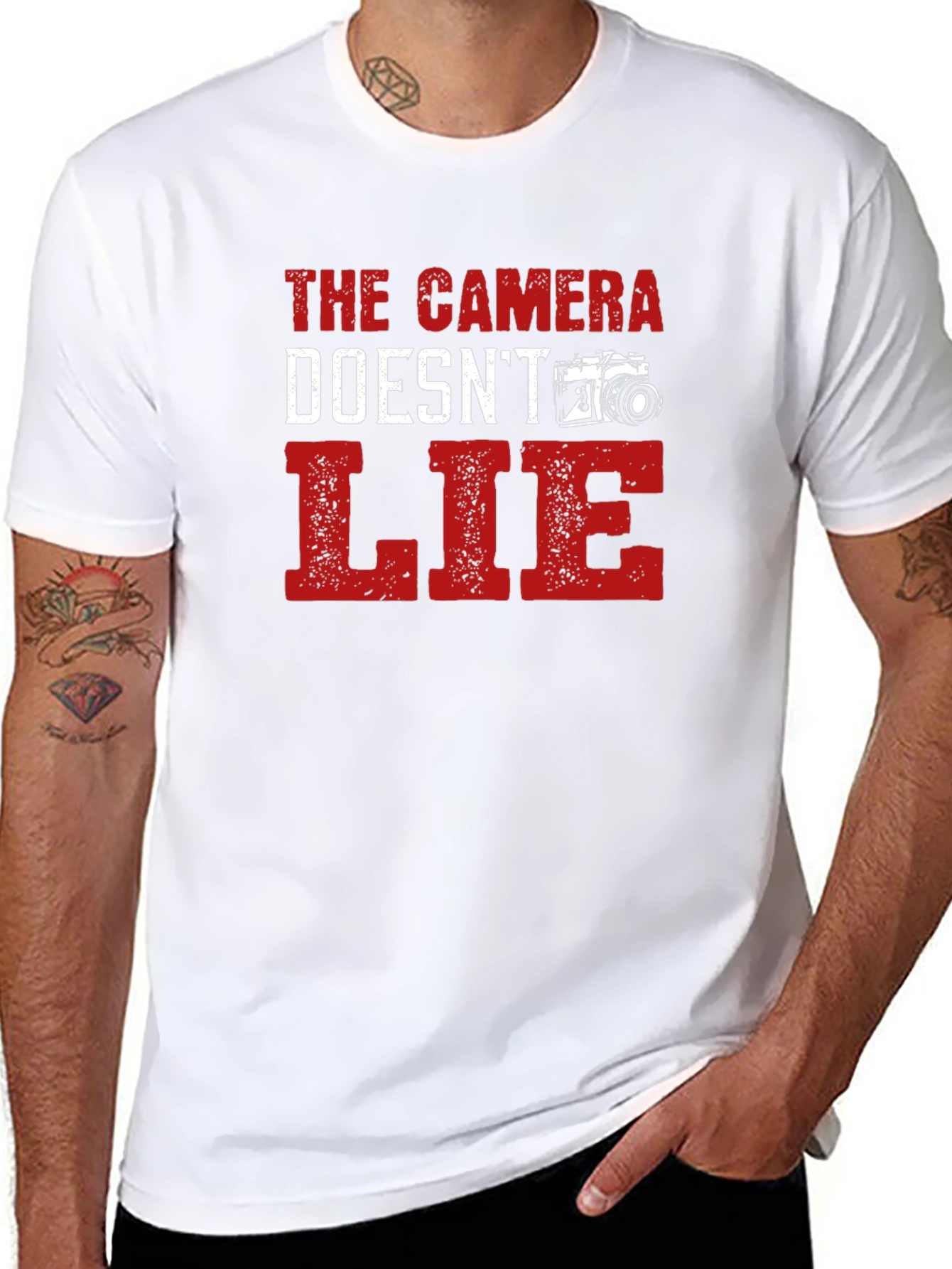 Camera Doesnt Lie Black T-Shirt
