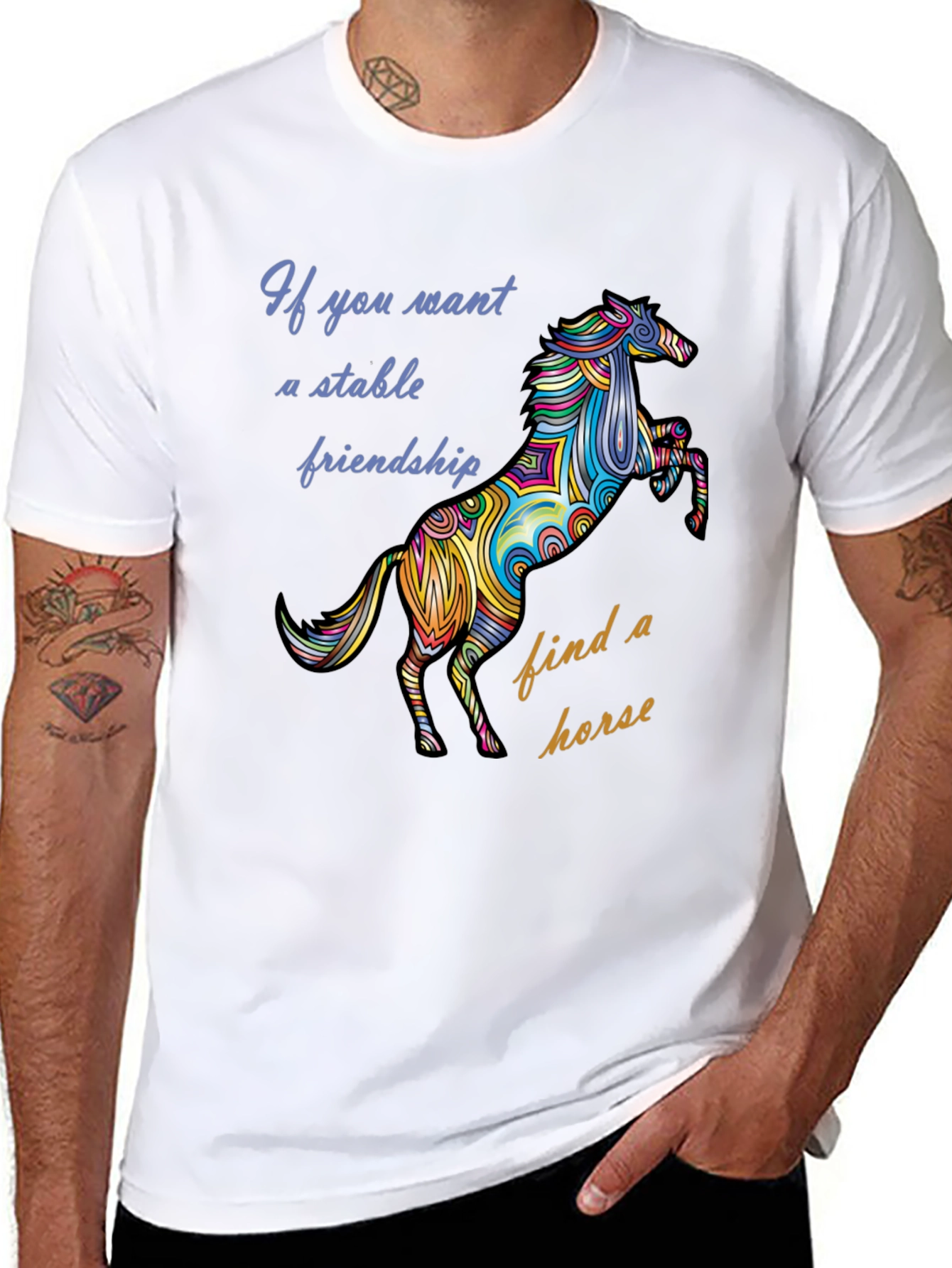 Stable Friendship Horse Graphic Tee