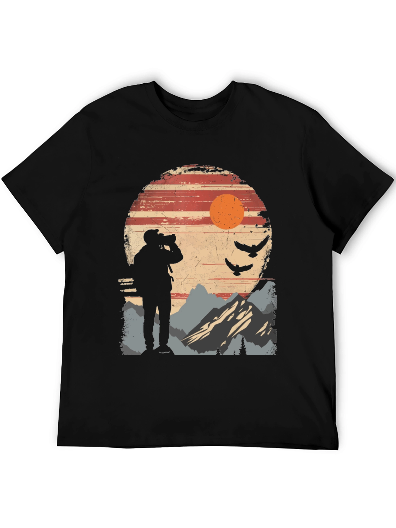 Nature Photographer Silhouette T-Shirt