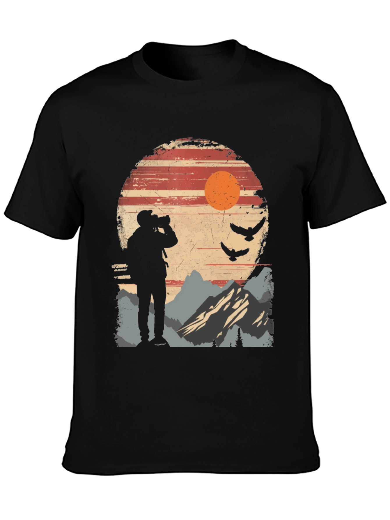 Nature Photographer Silhouette T-Shirt