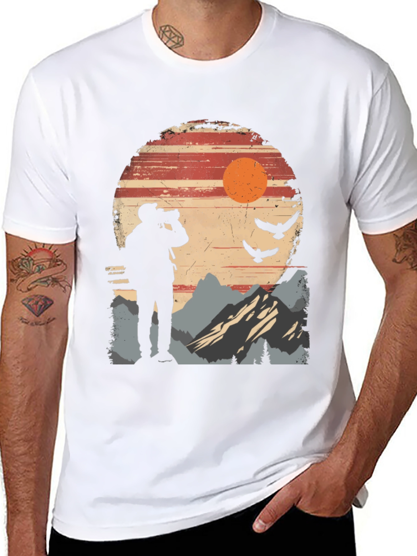 Nature Photographer Silhouette T-Shirt