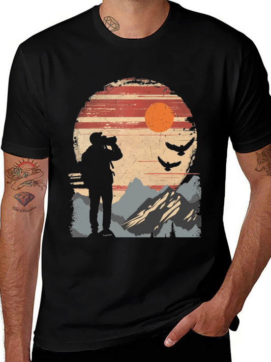 Nature Photographer Silhouette T-Shirt