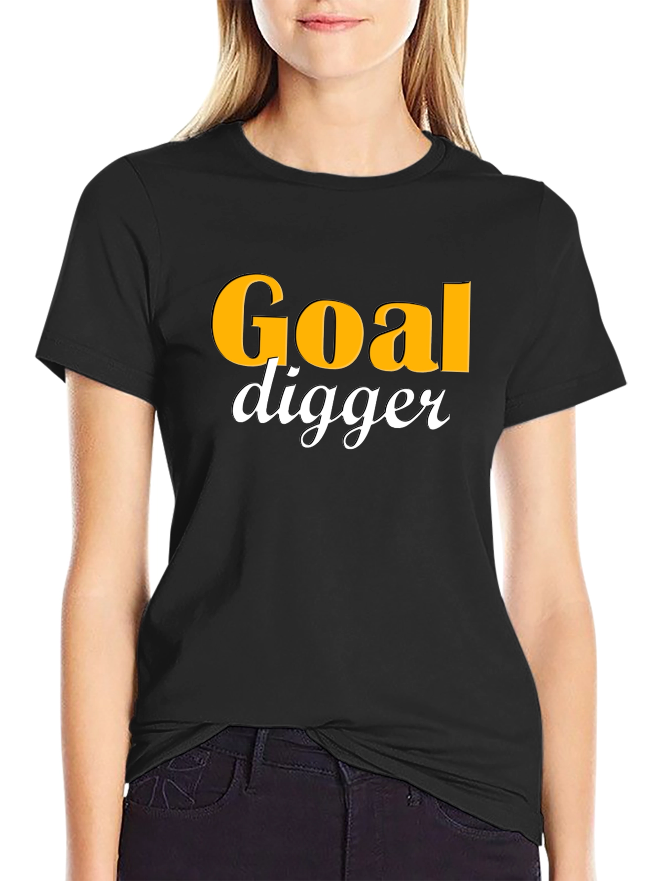 Goal Digger Graphic Tee - Trendy Statement T-Shirt