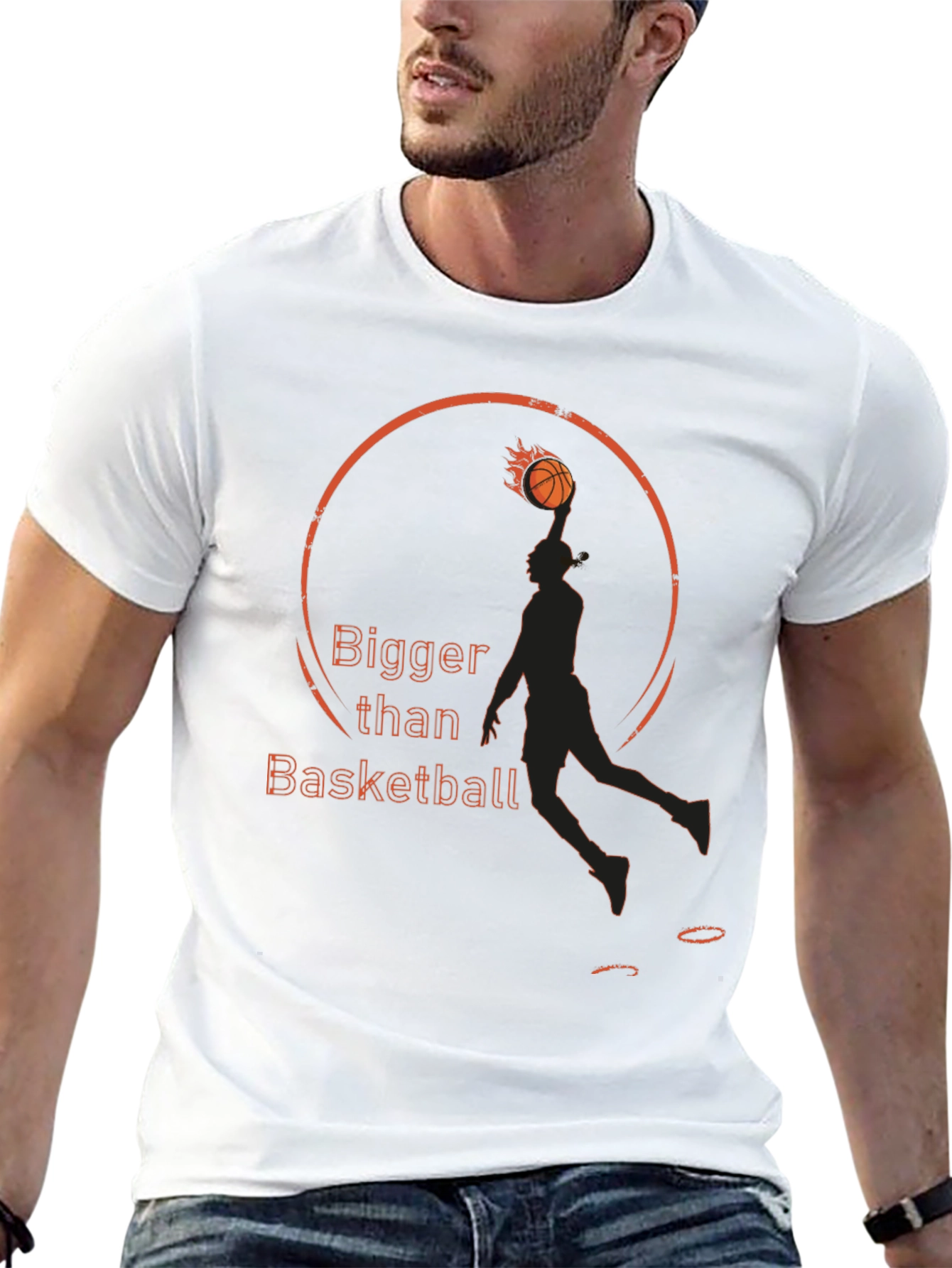 Bigger Than Basketball Graphic T-Shirt