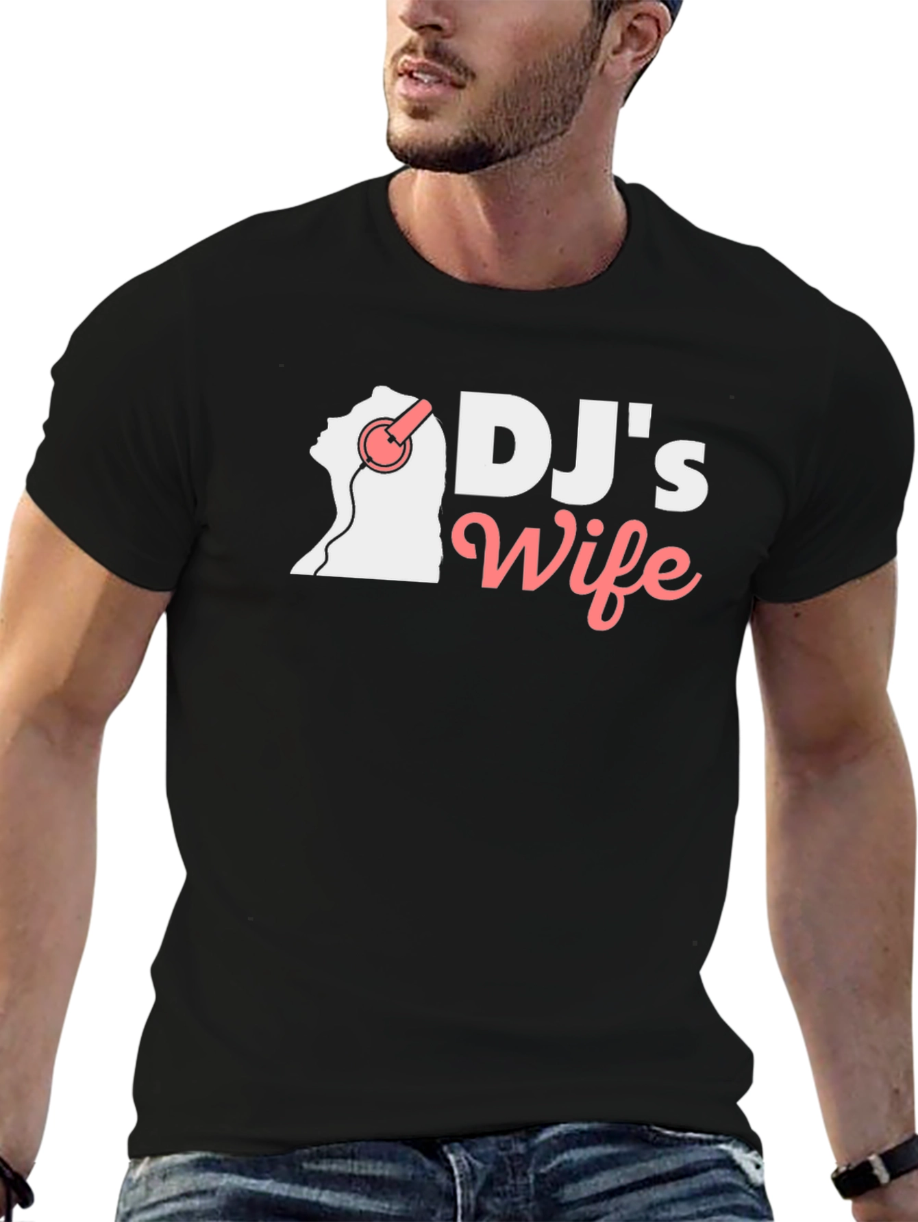 DJs Wife Black Graphic Tee Shirt