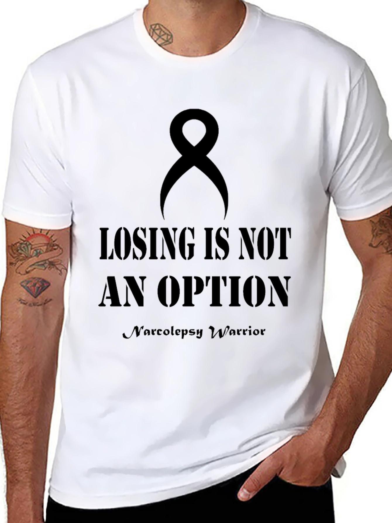Losing is Not an Option Narcolepsy Warrior T-Shirt