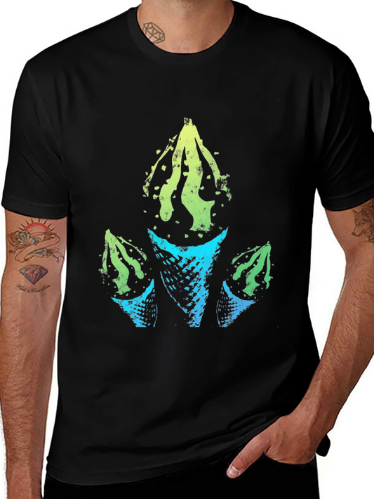 Geometric Ice Cream Cone Graphic Tee