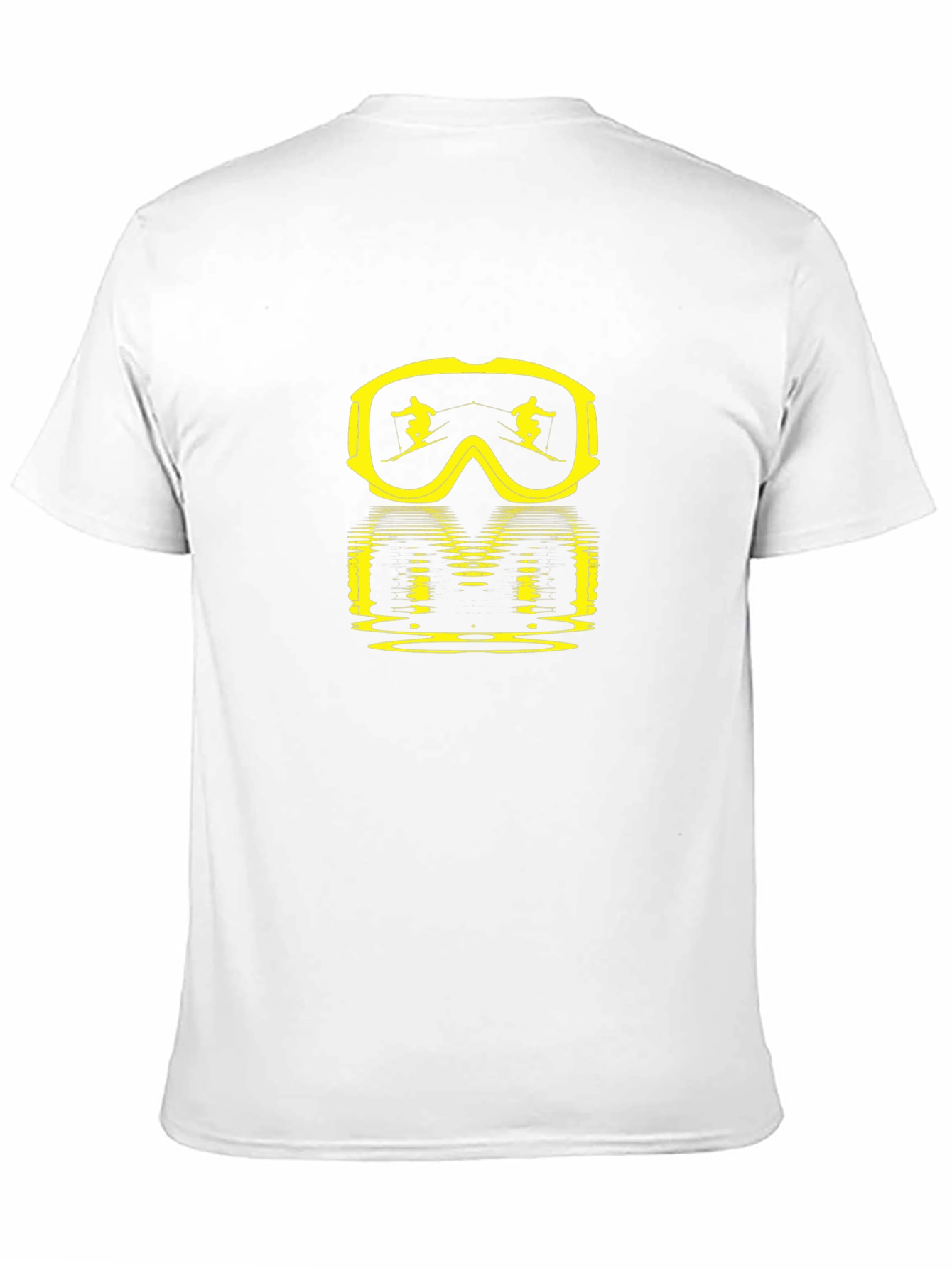 Ski Goggles Graphic Tee - Black Cotton Comfort