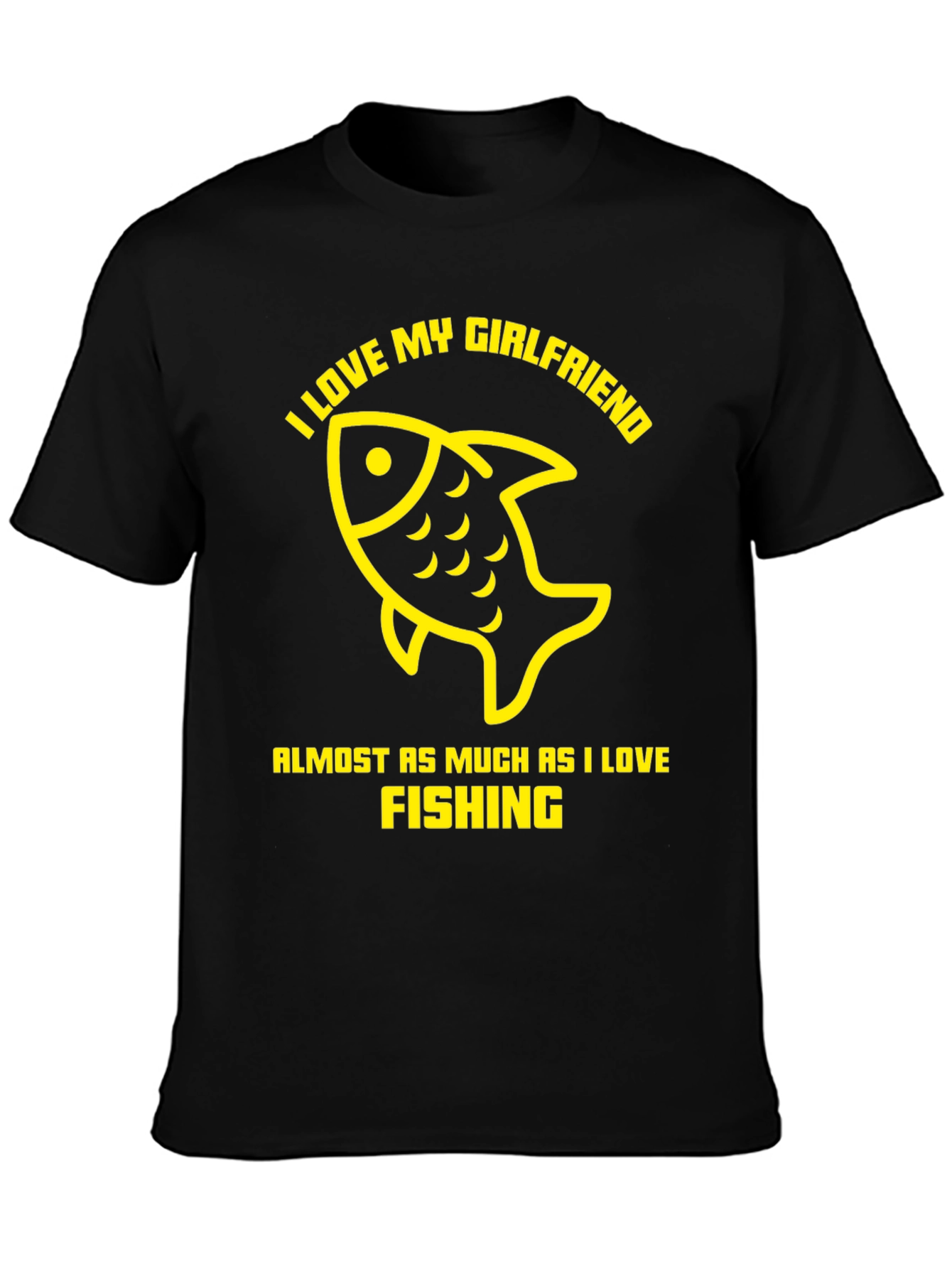 I Love Fishing Funny Graphic T-Shirt