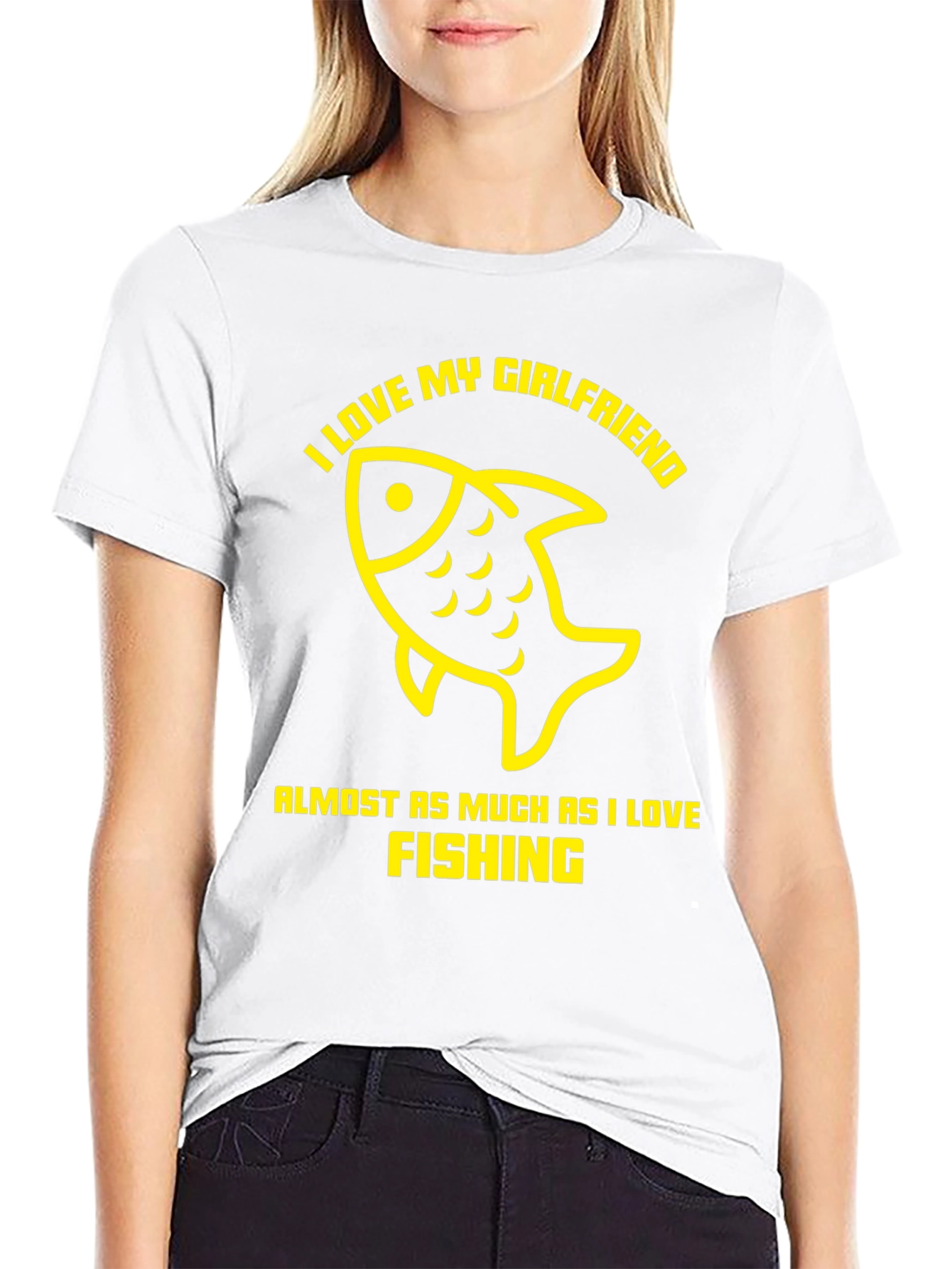 I Love Fishing Funny Graphic T-Shirt