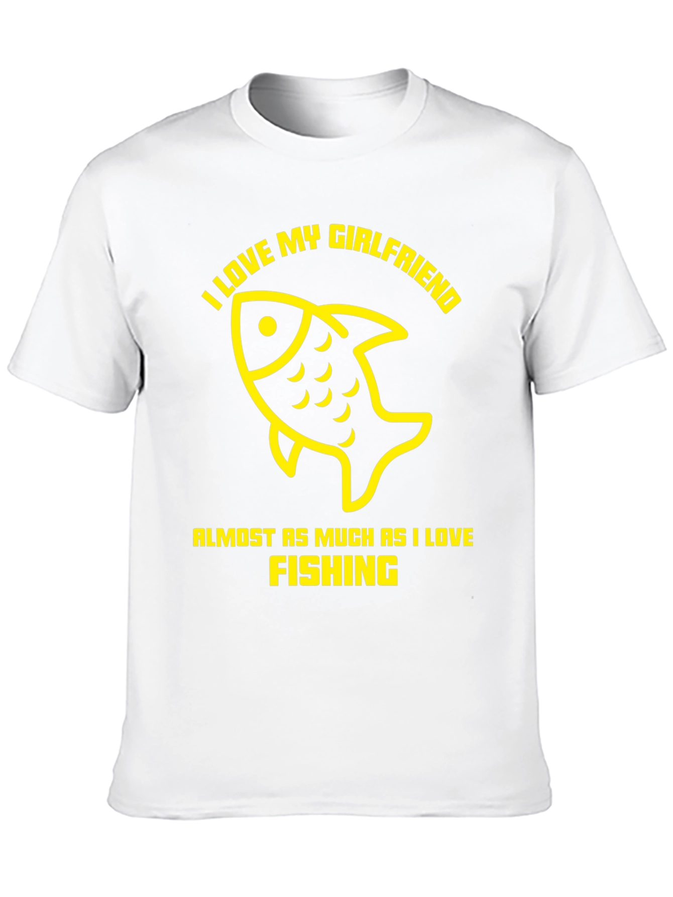 I Love Fishing Funny Graphic T-Shirt