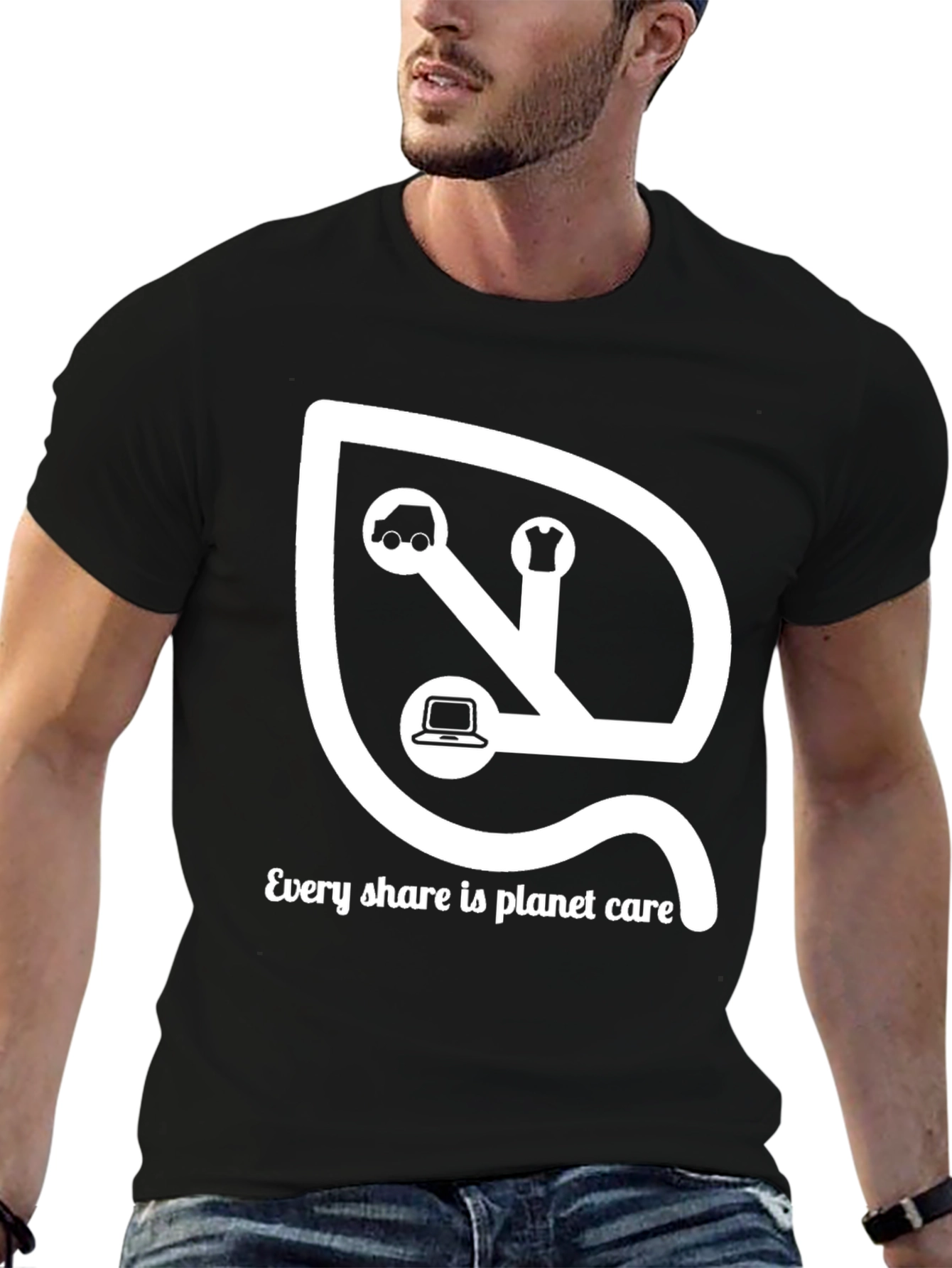 Eco-Friendly Sharing T-Shirt - Planet Care Design