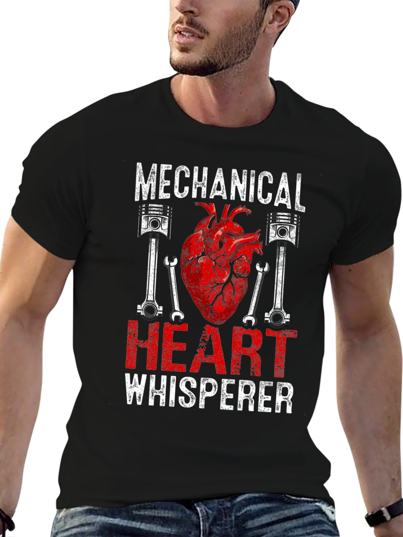 Mechanical Heart Whisperer Graphic T-Shirt