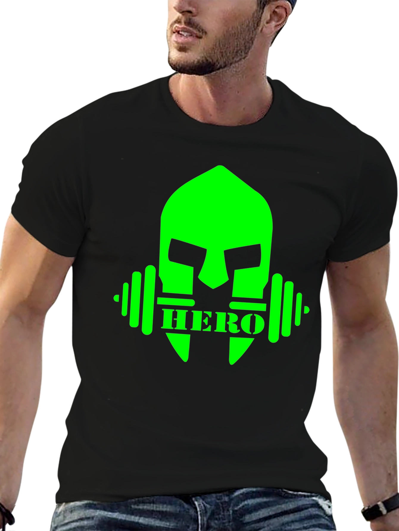 Hero Spartan Gym T-Shirt - Black Fitness Apparel