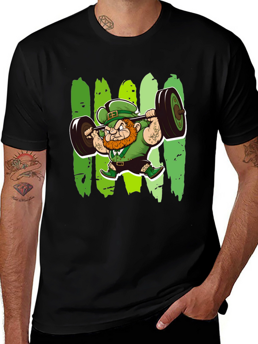 St. Patricks Day Leprechaun Lifting T-Shirt