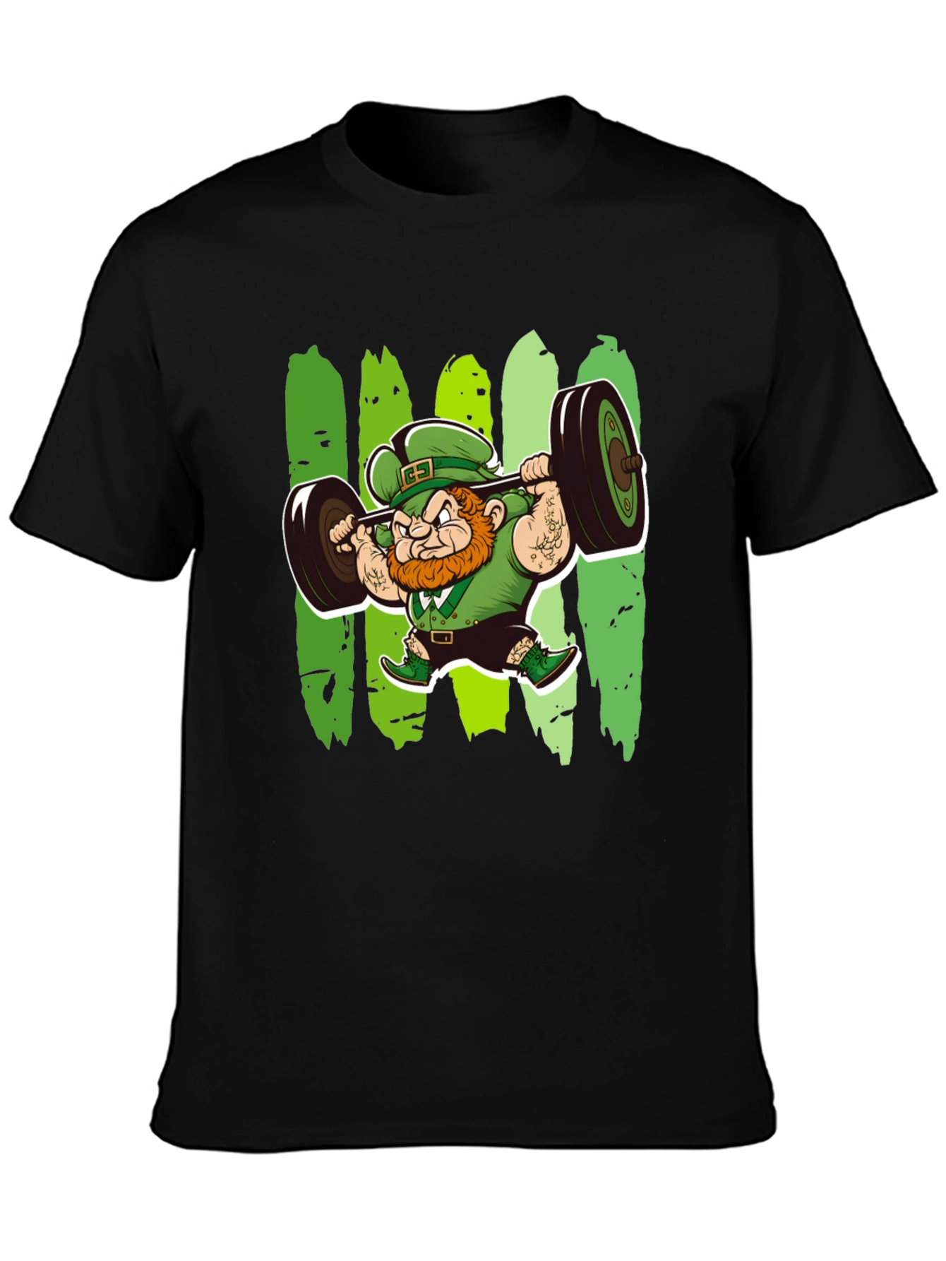 St. Patricks Day Leprechaun Lifting T-Shirt
