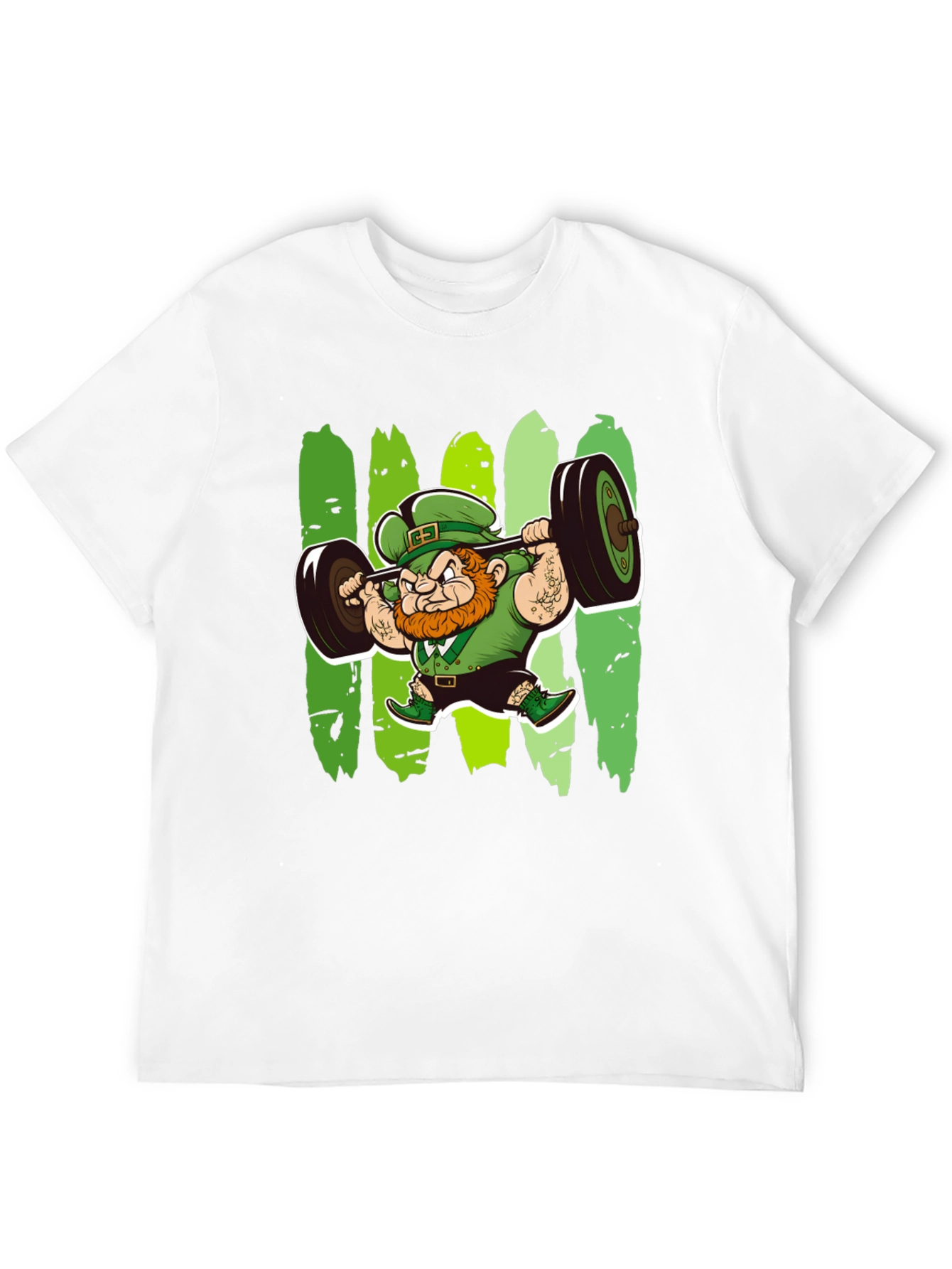 St. Patricks Day Leprechaun Lifting T-Shirt
