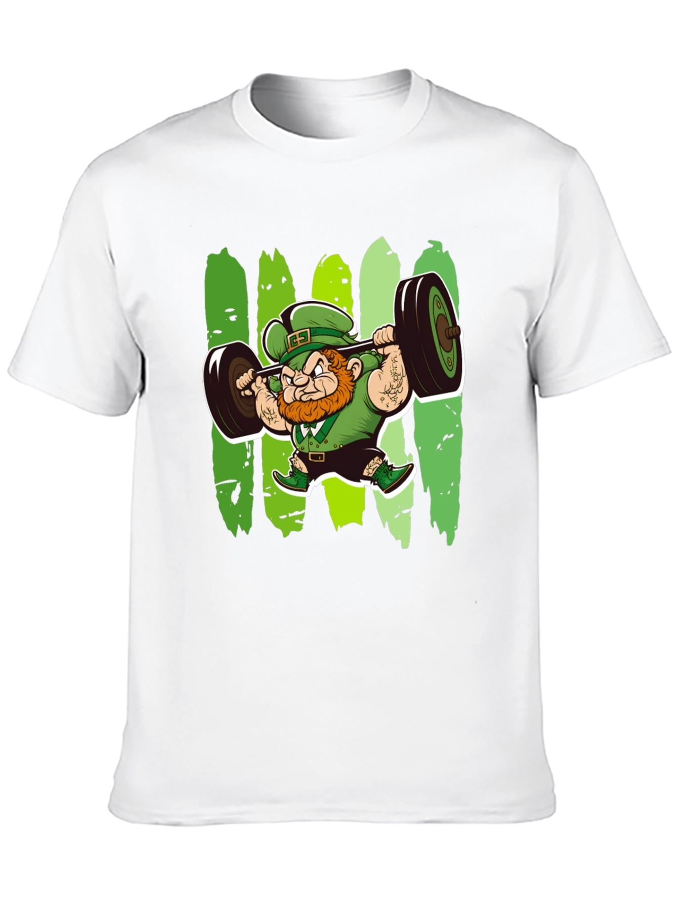 St. Patricks Day Leprechaun Lifting T-Shirt