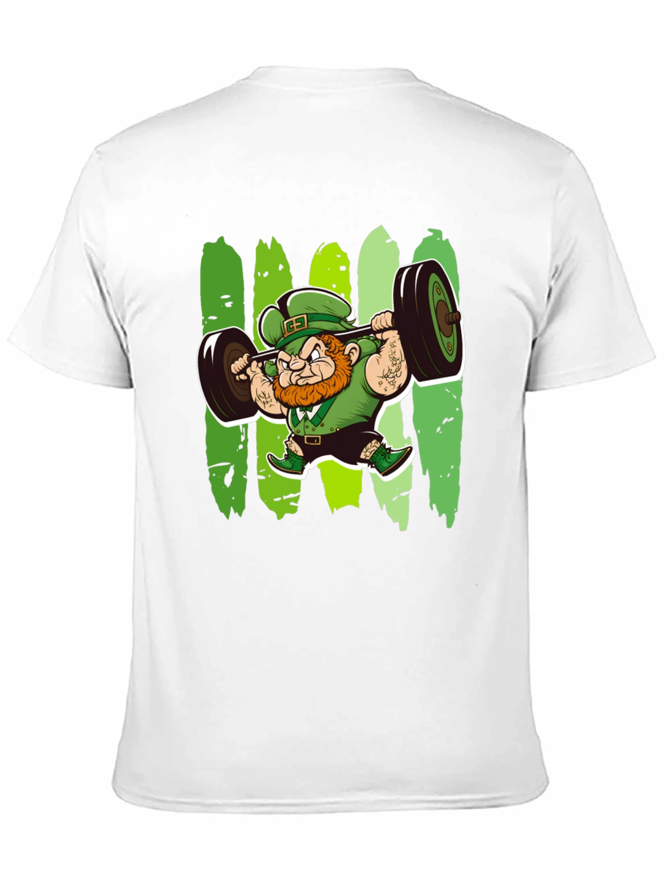 St. Patricks Day Leprechaun Lifting T-Shirt